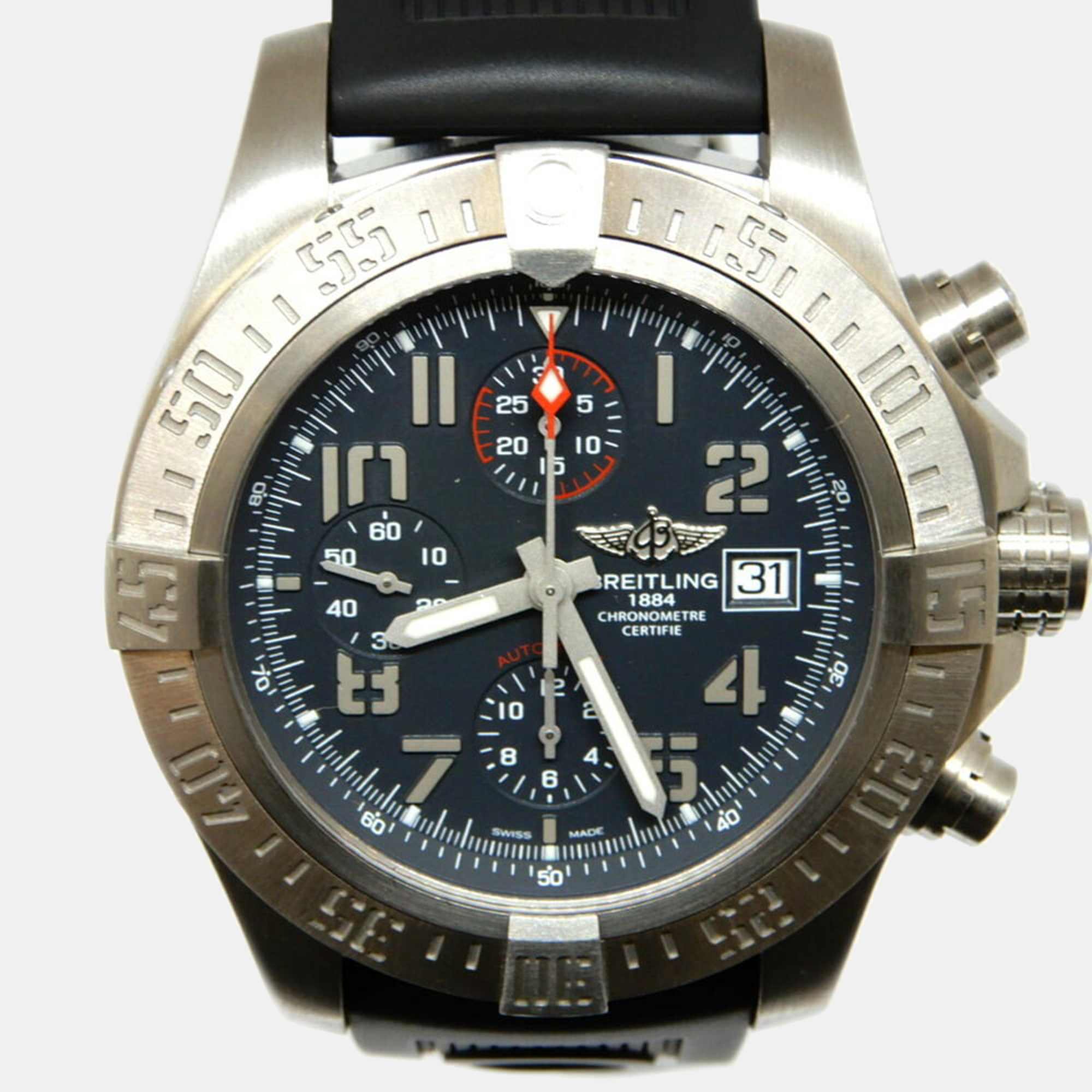 

Breitling Black Titanium Avenger E13383 Men's Wristwatch 45 mm