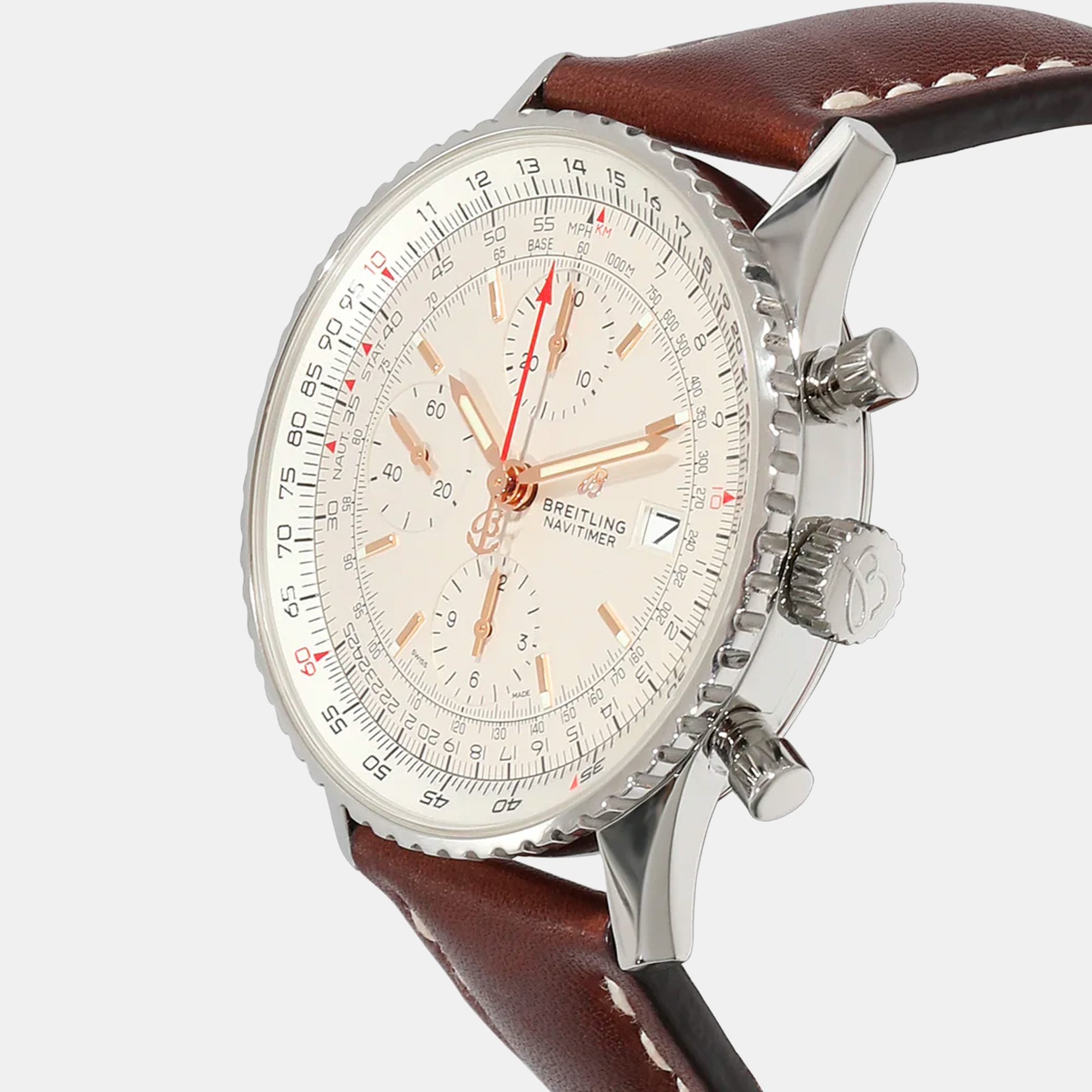 

Breitling Silver Stainless Steel Navitimer A13324121G1X1 Automatic Men's Wristwatch 41 mm