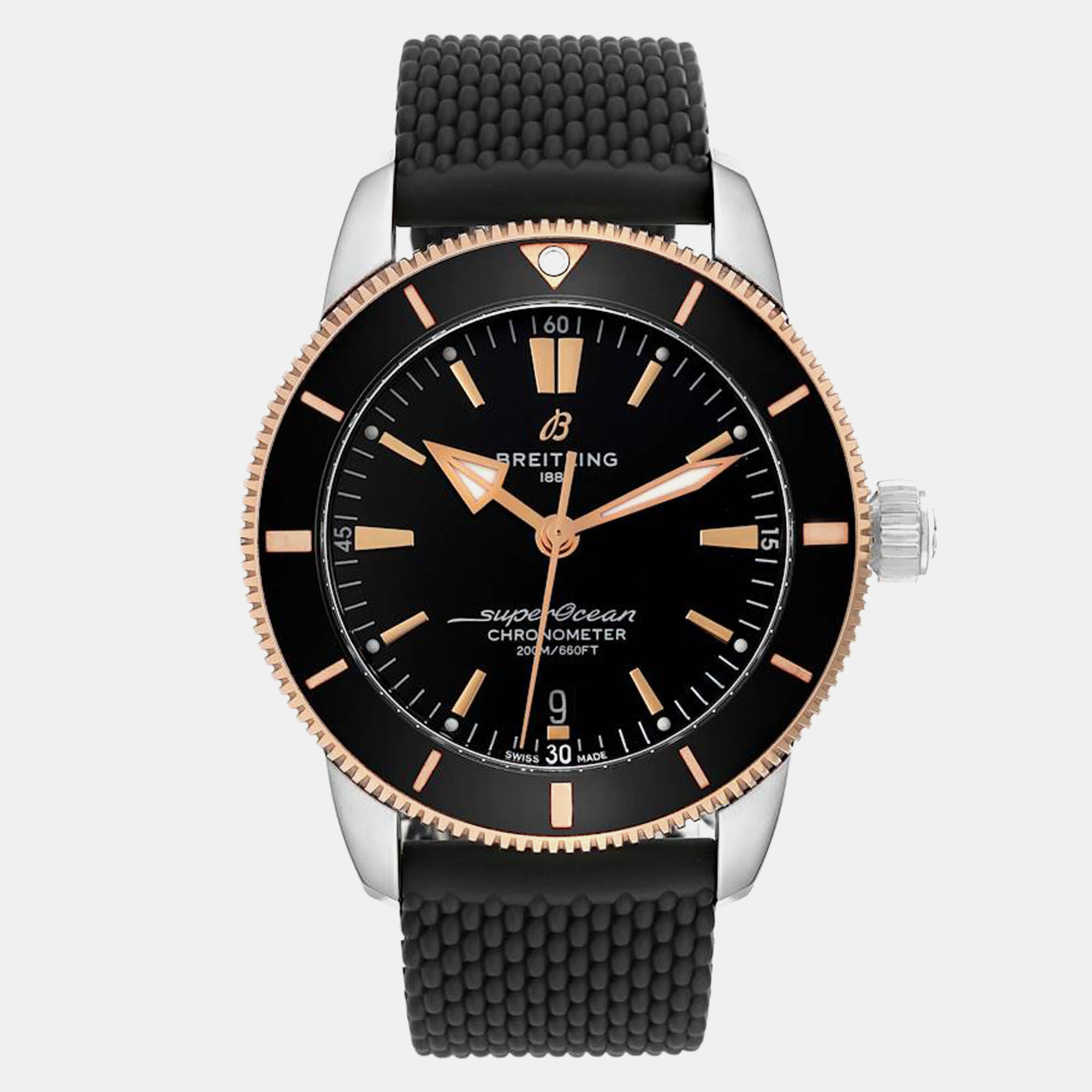 

Breitling Black Stainless Steel Superocean Automatic Men's Wristwatch 44 mm
