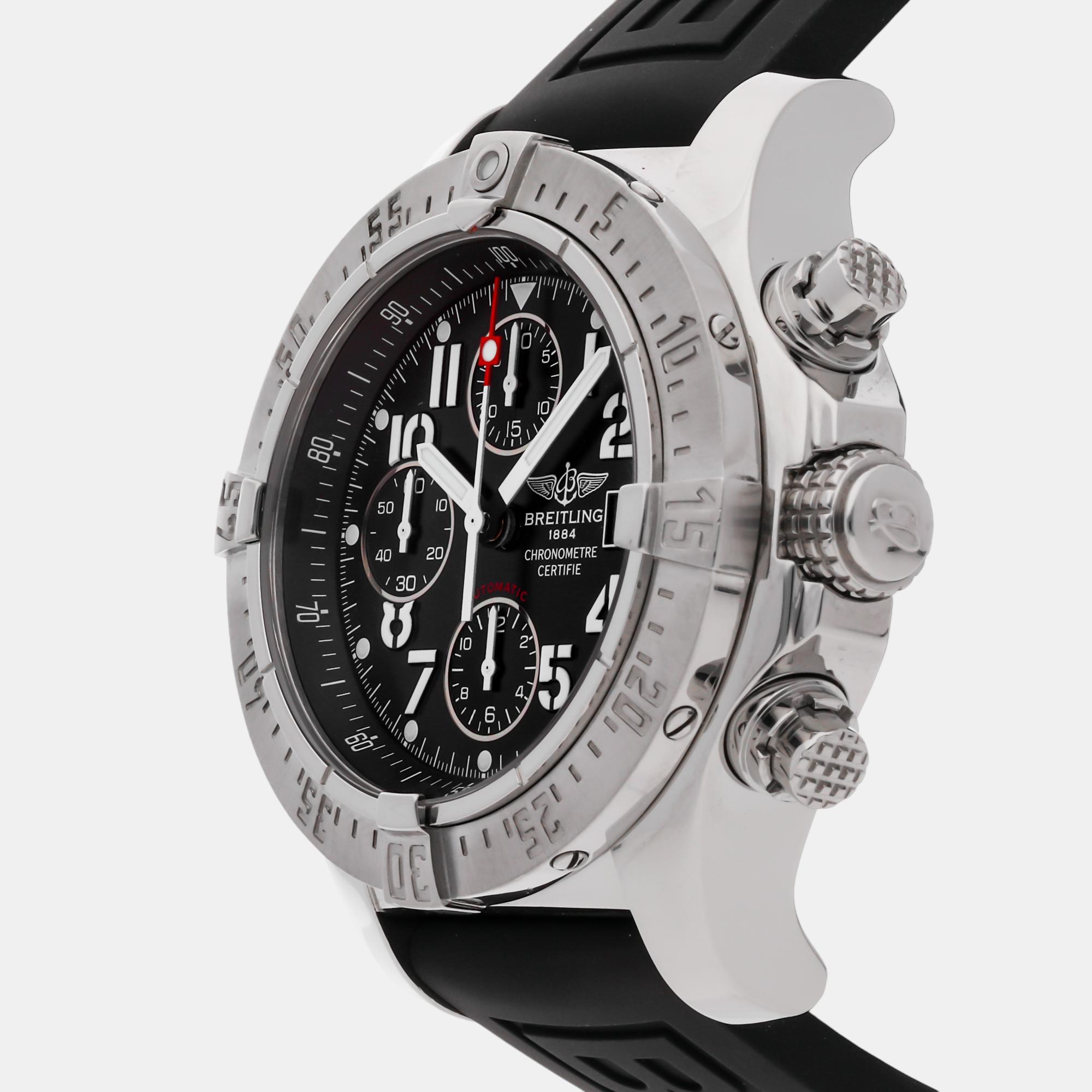 

Breitling Black Stainless Steel Avenger A1338012/B861 Automatic Men's Wristwatch 45 mm