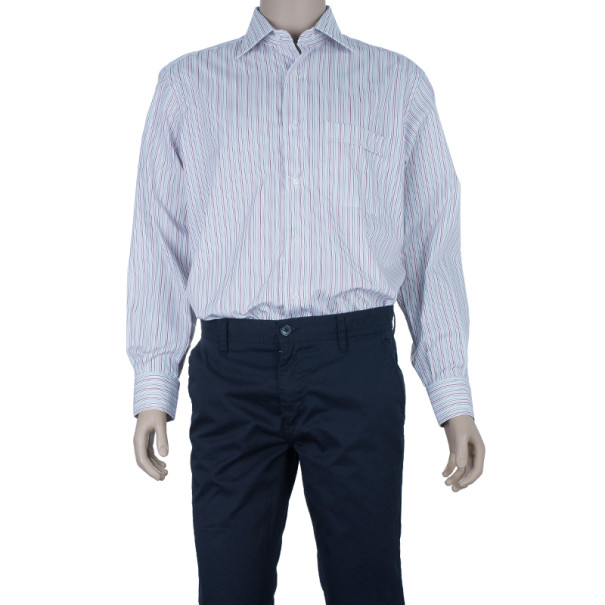 

Brioni Multicolor Pinstripe Cotton Shirt