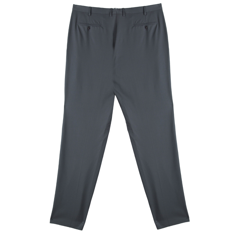 

Brioni Grey Wool Roman Style Regular Fit Trousers 4XL
