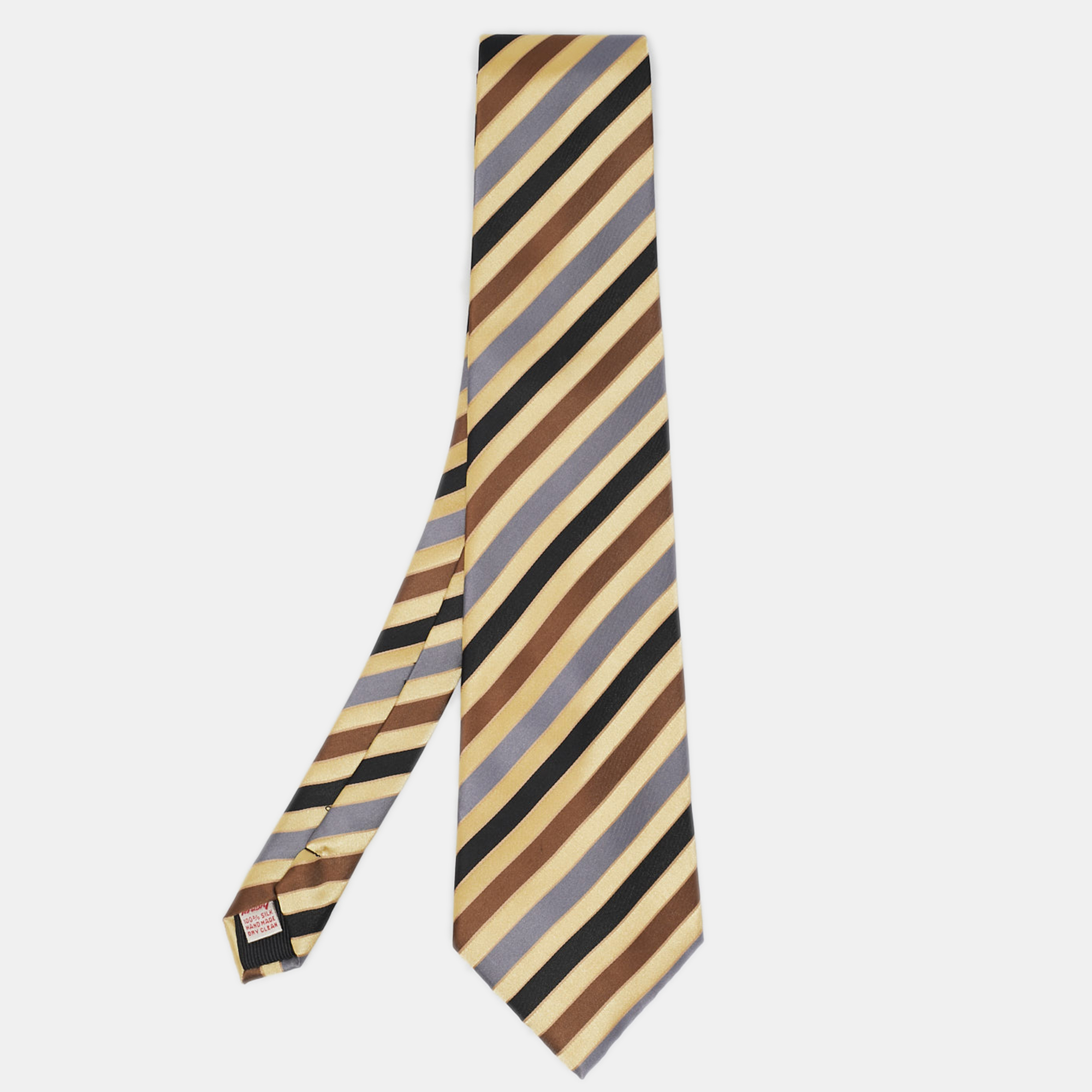 

Brioni Multicolor Diagonal Striped Silk Traditional Tie