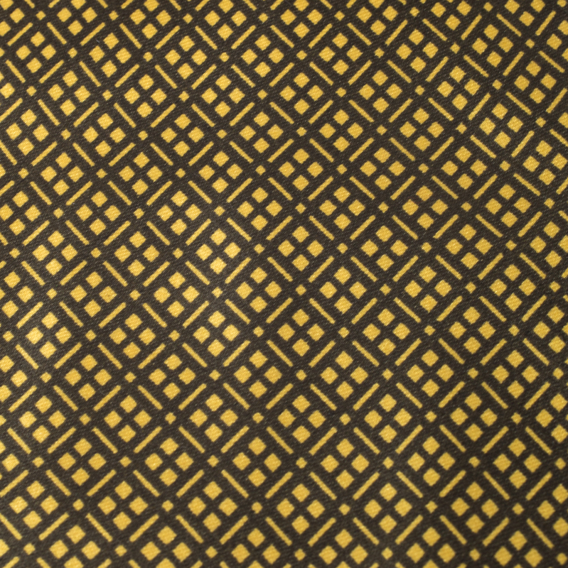 

Brioni Vintage Yellow Diamond Patterned Traditional Silk Tie