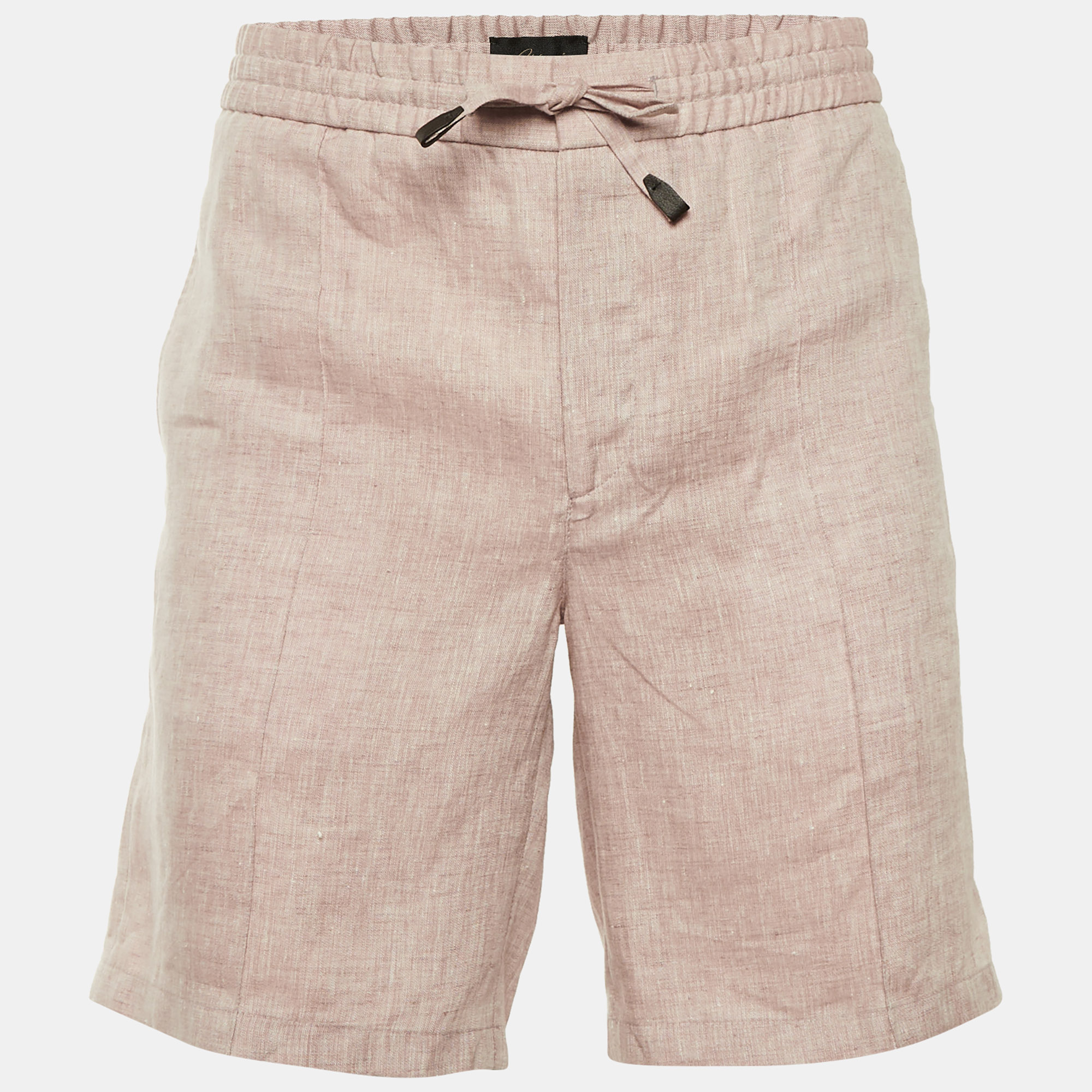 

Brioni Light Pink Linen Shorts S