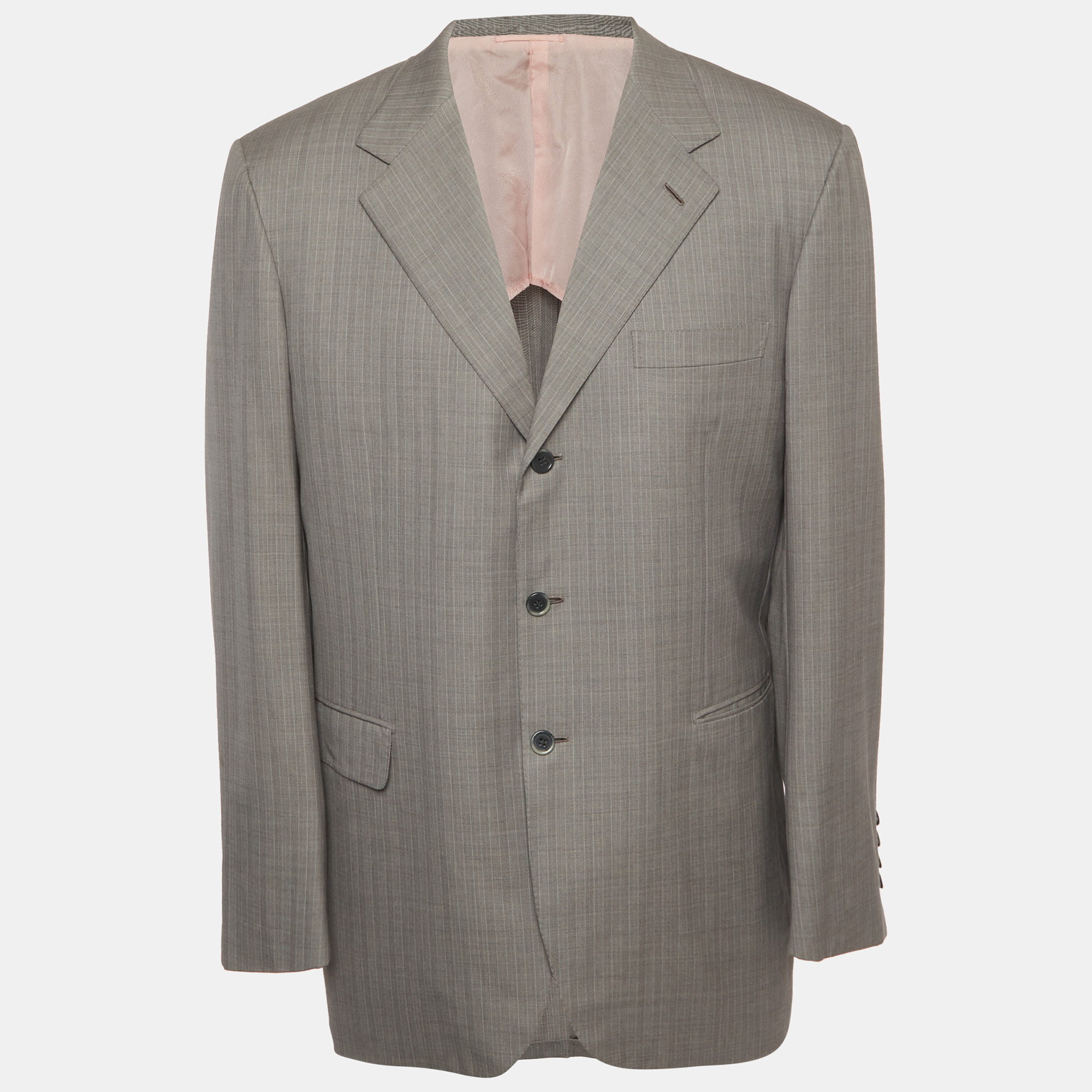 

Brioni Grey Wool Regular Fit Palatino Jacket XXL
