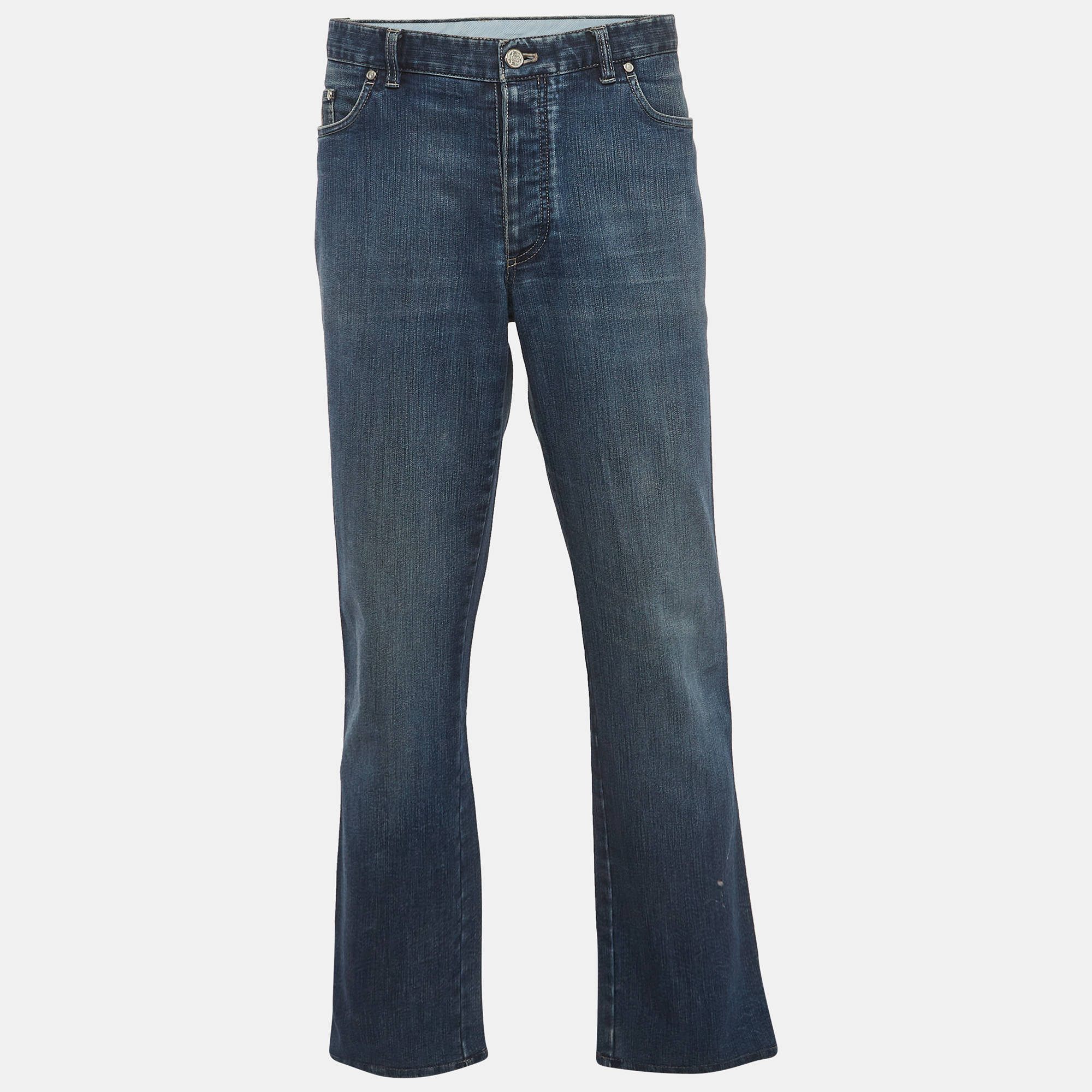 

Brioni Blue Denim Marmolada Straight Fit Jeans XXXL/Waist 38"