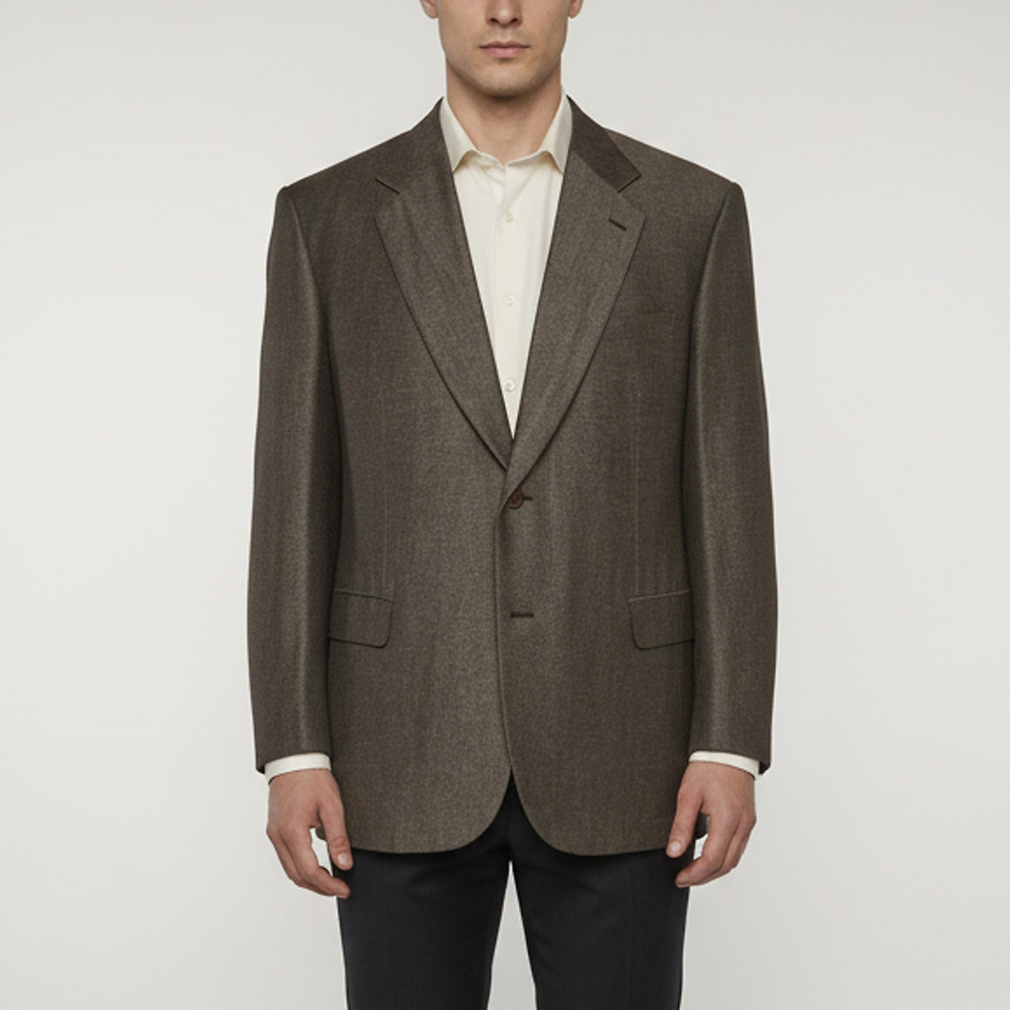 

Brioni Brown Linen Blend Senato Single Breasted Blazer 4XL