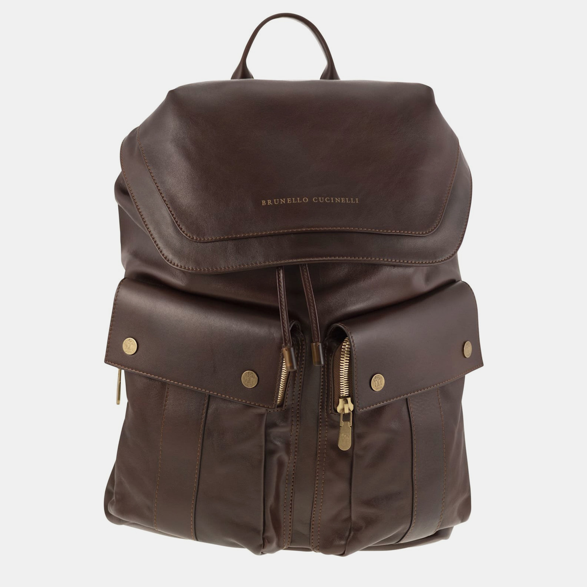 

Brunello Cucinelli Brown Leather Backpack