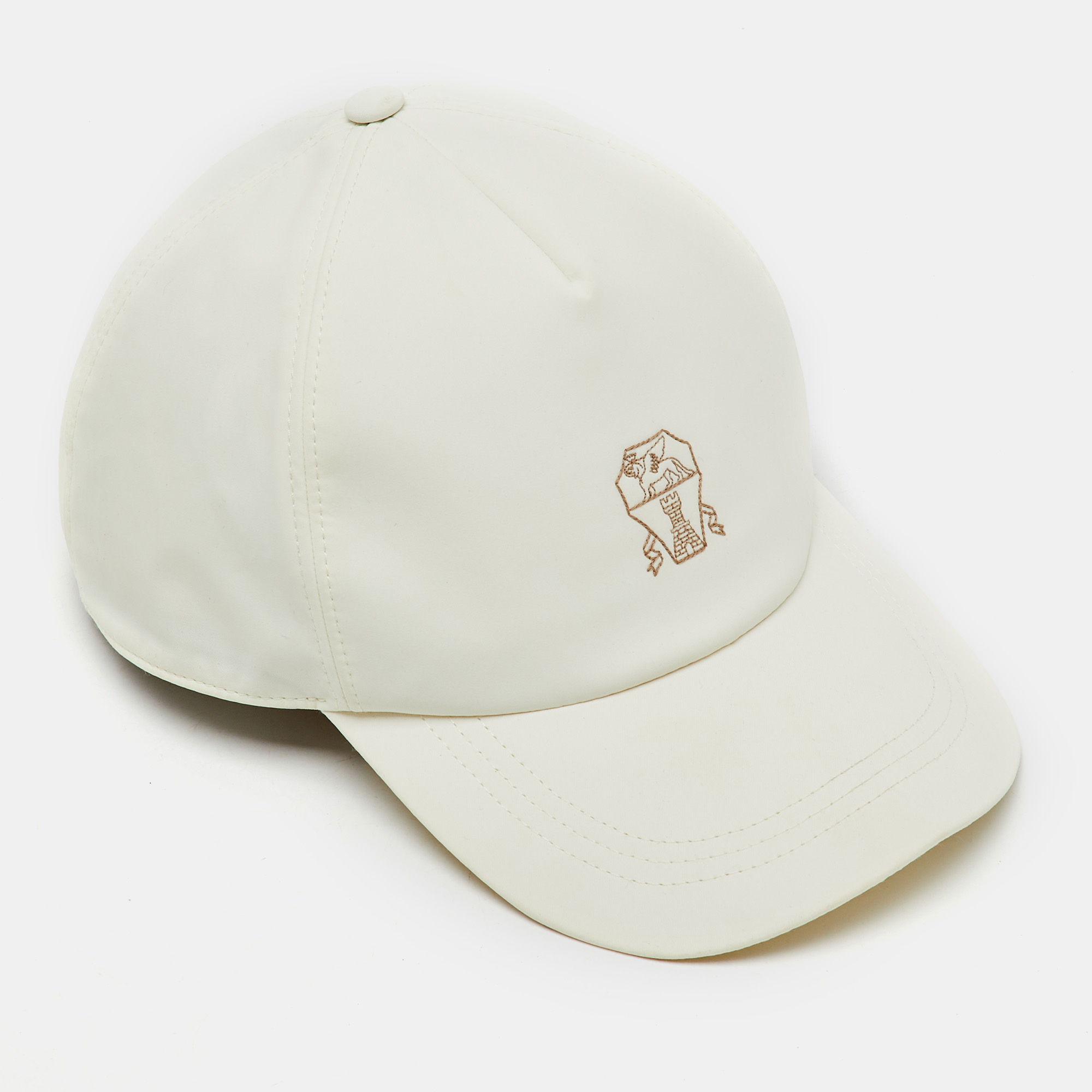 

Brunello Cucinelli Cream Nylon Baseball Cap