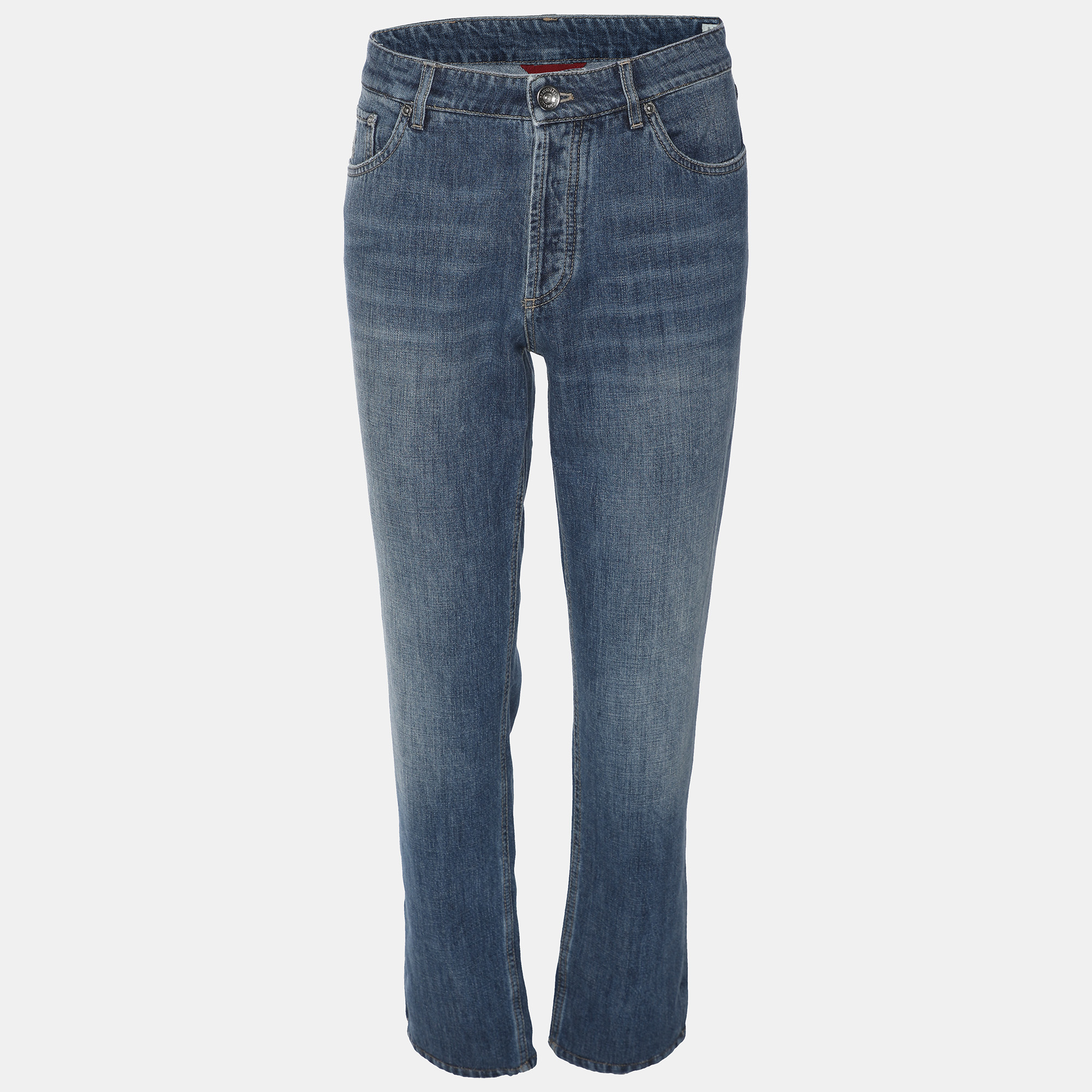 

Brunello Cucinelli Blue Denim Traditional Fit Jeans M