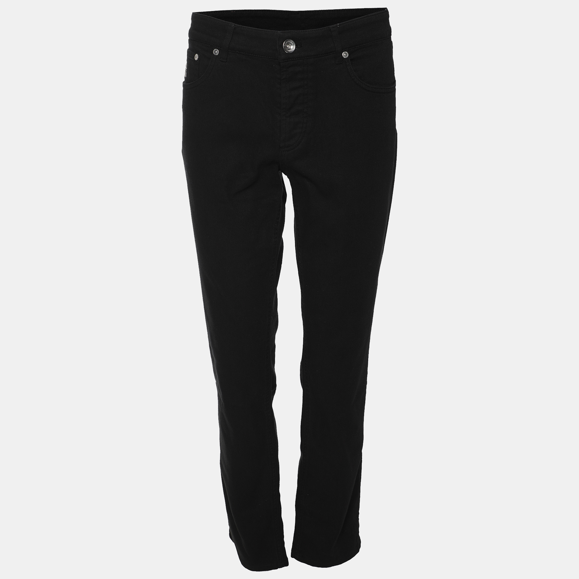 

Brunello Cucinelli Black Denim Traditional Fit Jeans M