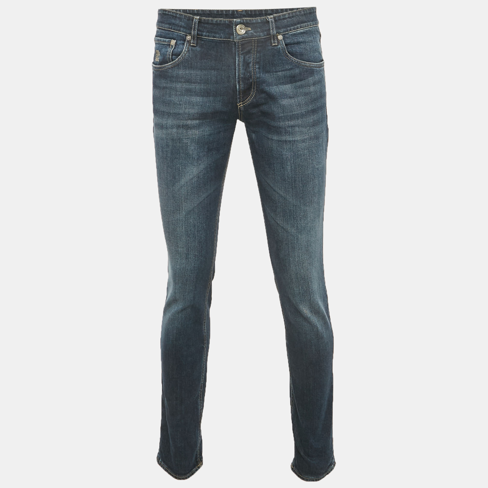 

Brunello Cucinelli Blue Denim Traditional Fit Jeans S/Waist 32"