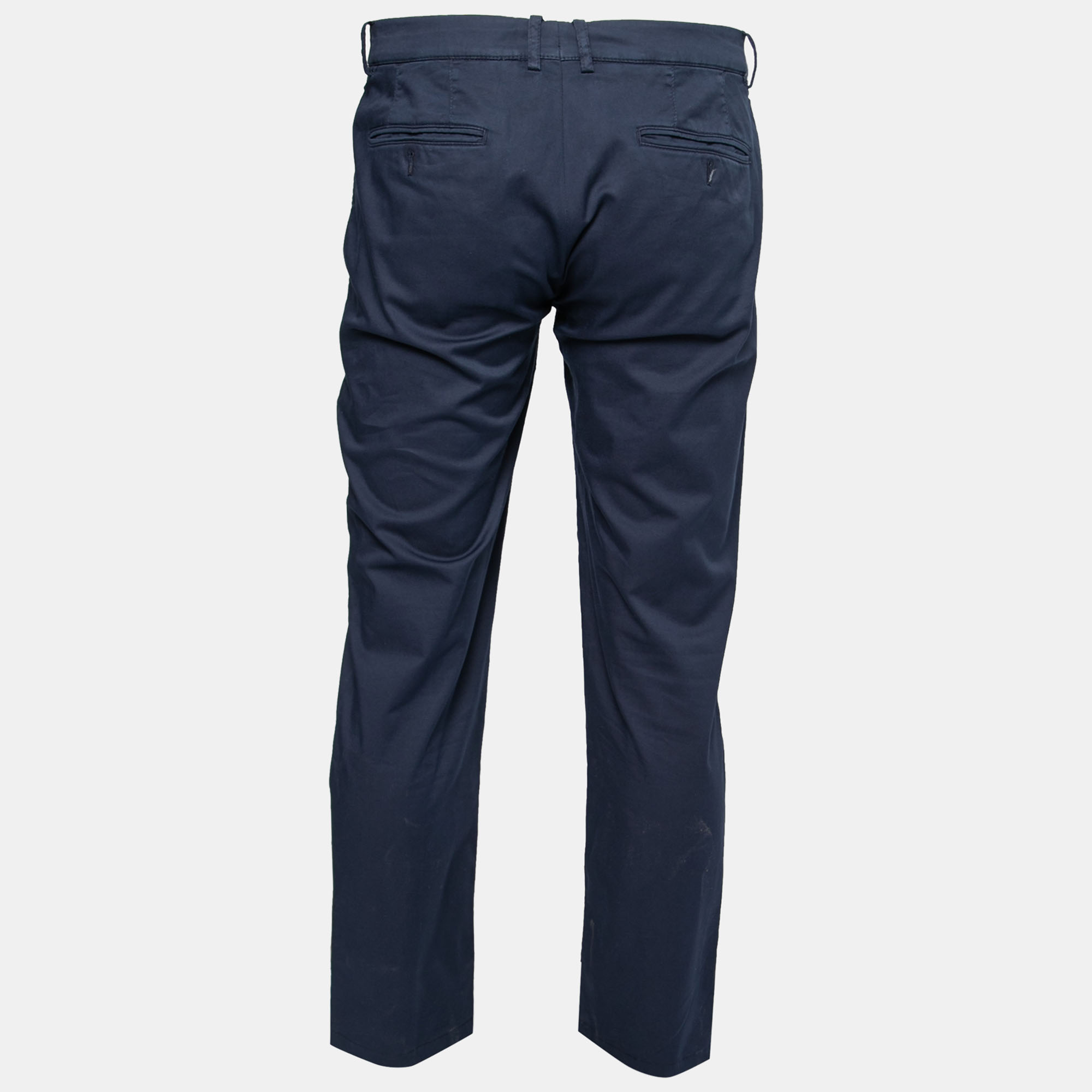 

Brunello Cucinelli Navy Blue Cotton Pants