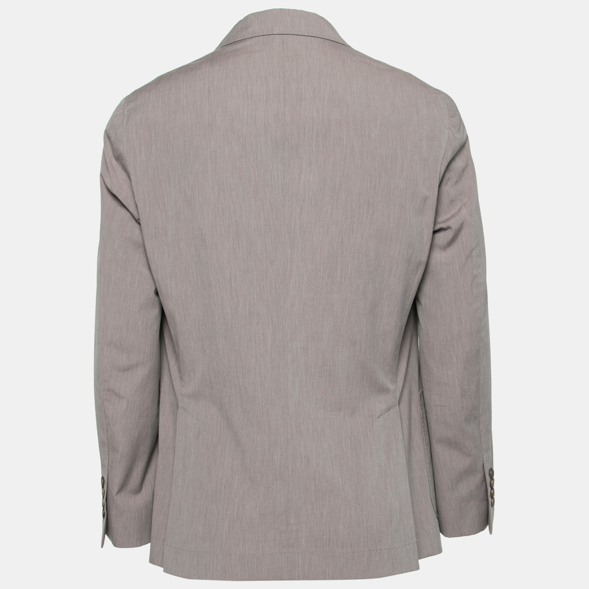 

Brunello Cucinelli Grey Cotton Single Breasted Blazer M