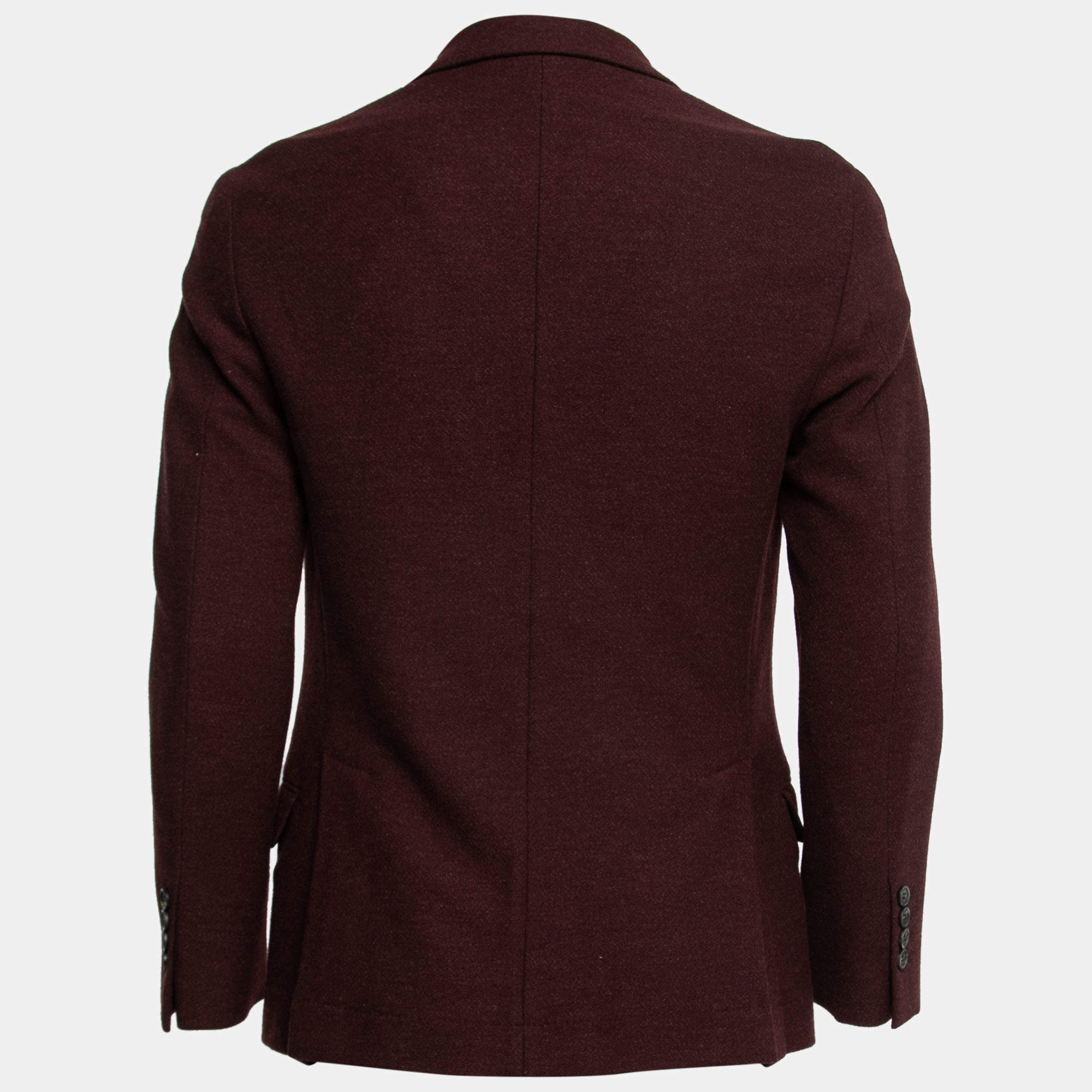 

Brunello Cucinelli Burgundy Wool Single-Breasted Blazer