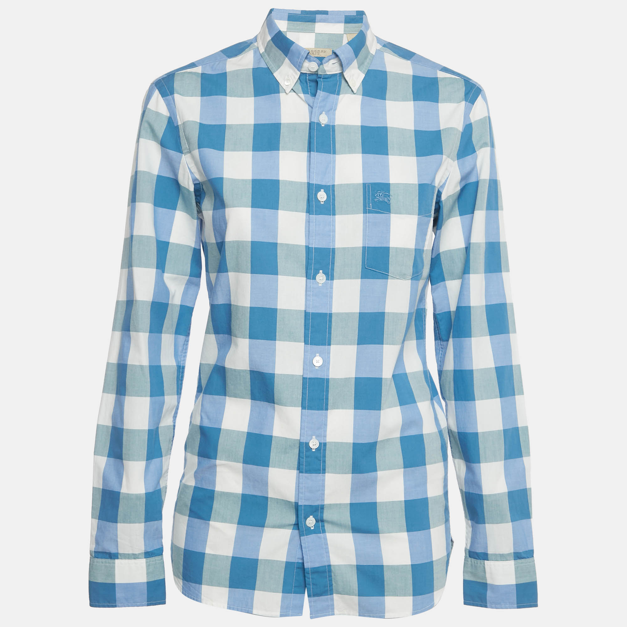 

Burberry Brit Blue Checks Cotton Long Sleeve Shirt XS