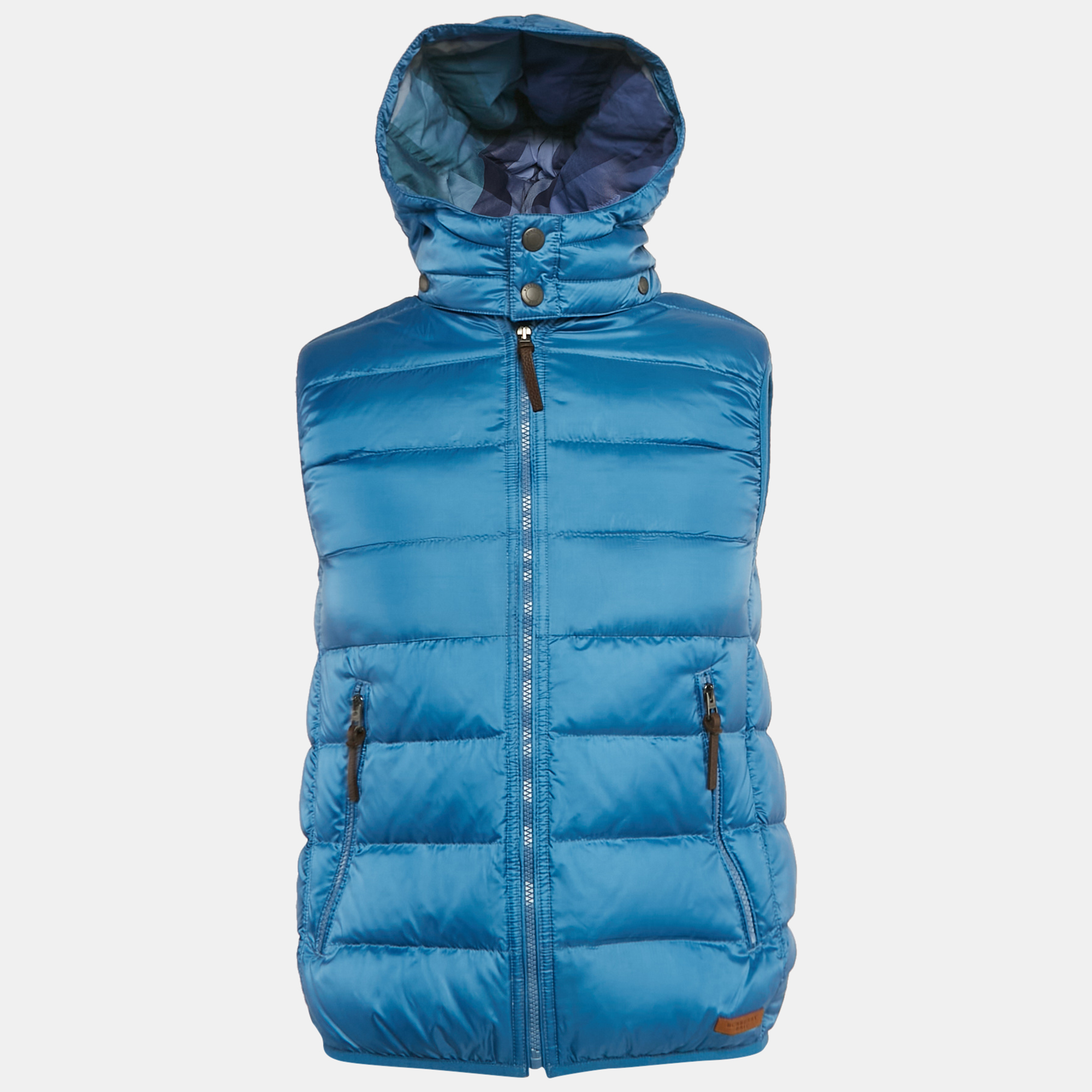 

Burberry Brit Blue Synthetic Hooded Down Vest S