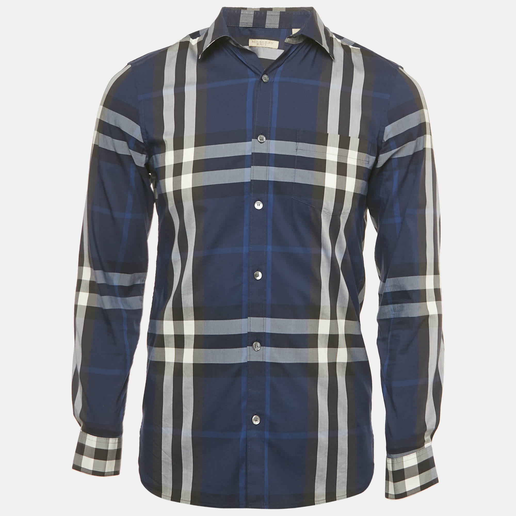 

Burberry Brit Blue House Check Cotton Long Sleeve Shirt S
