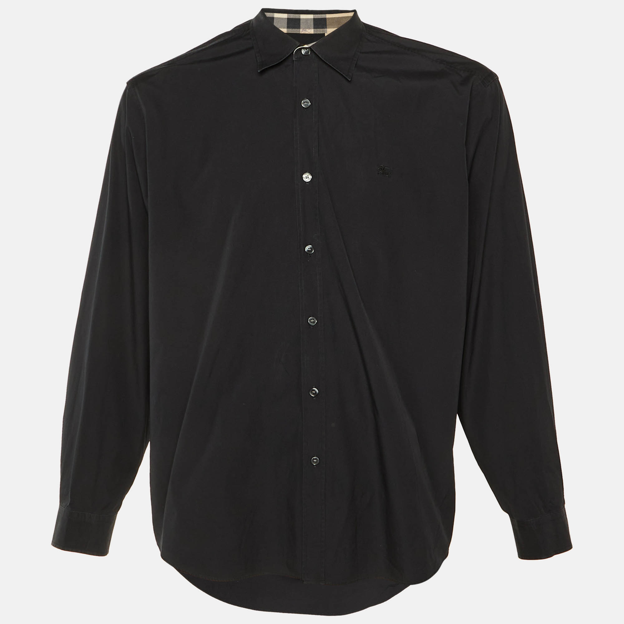 

Burberry Brit Logo Embroidered Cotton Shirt XXL, Black