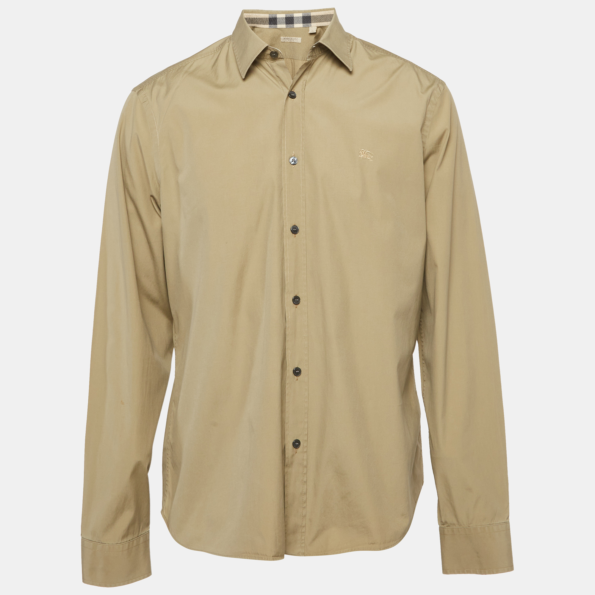 

Burberry Brit Beige Cotton Long Sleeves Shirt XL