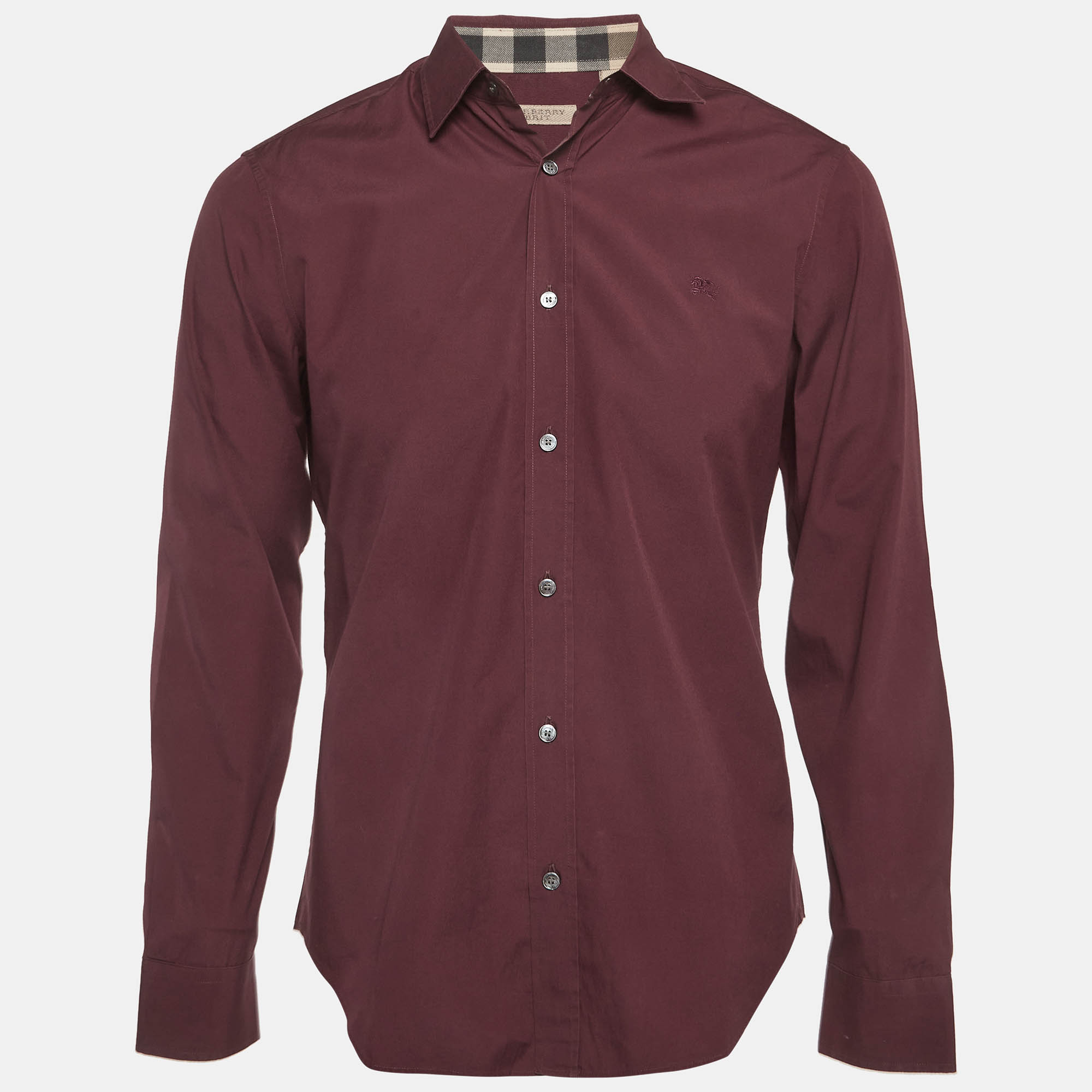 

Burberry Brit Burgundy Cotton Long Sleeve Shirt M