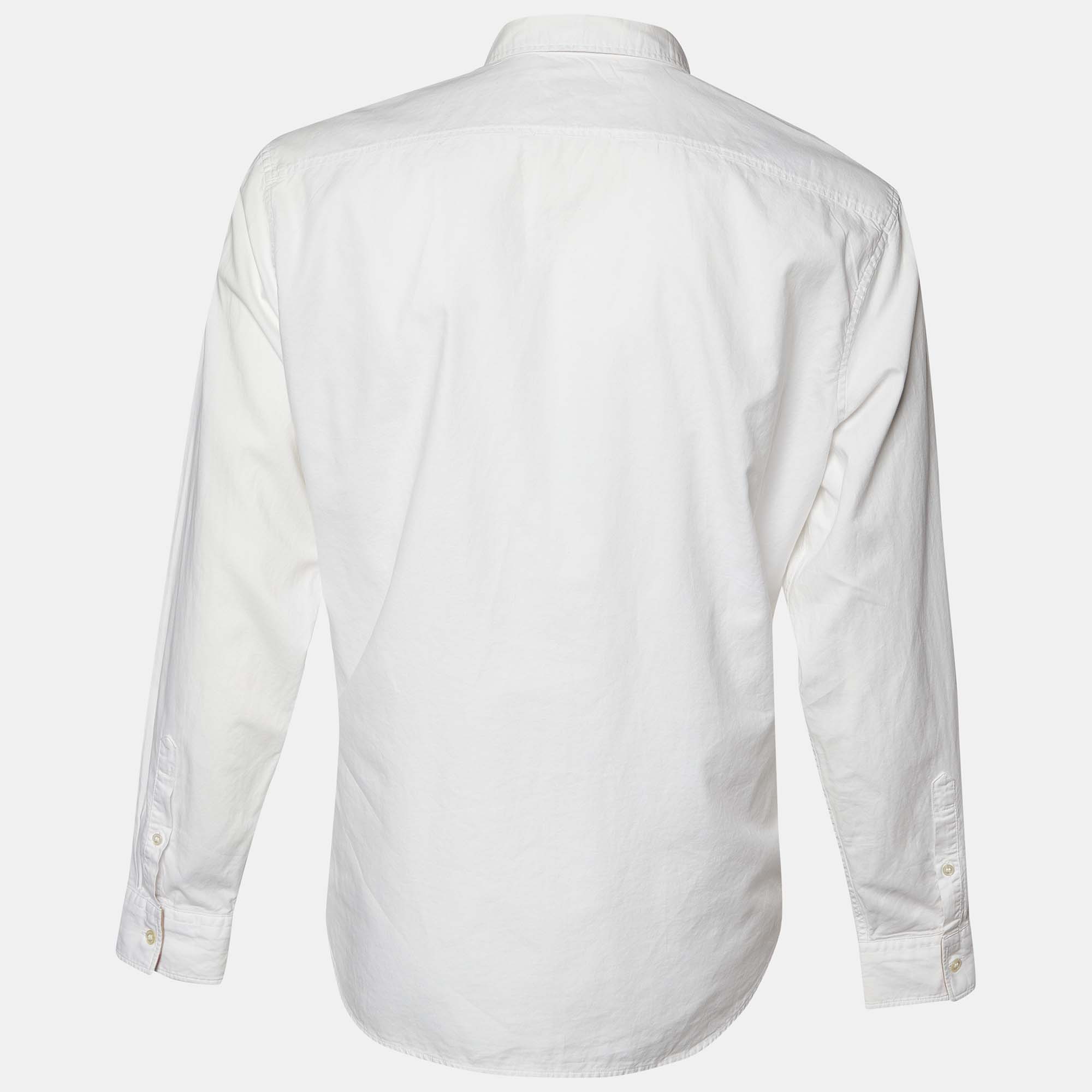 

Burberry Brit White Cotton Button Front Shirt