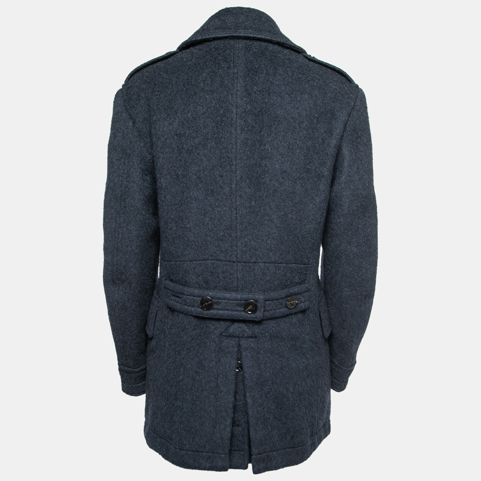 

Burberry Brit Navy Blue Wool Double Breasted Coat