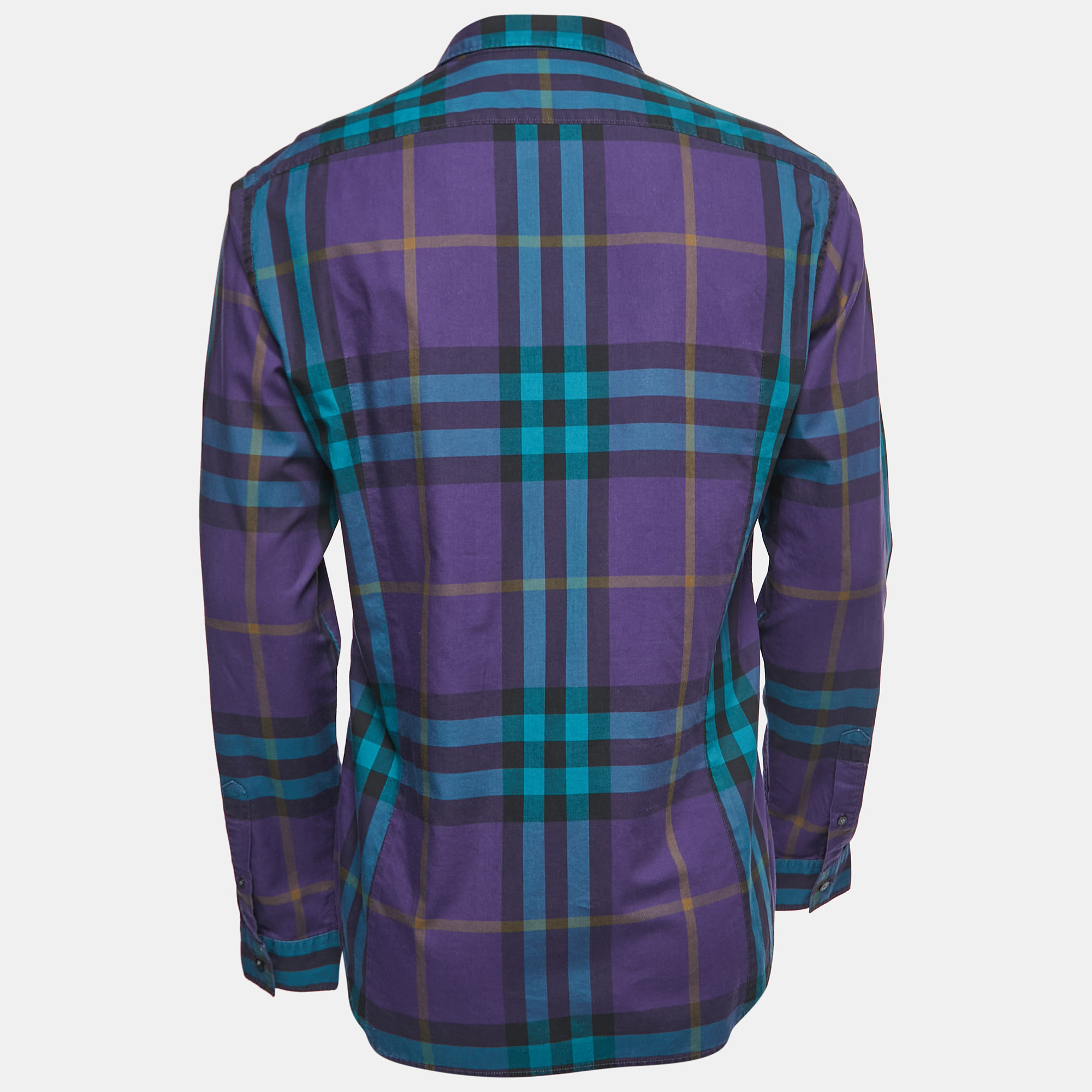 

Burberry Brit Purple Plaid Cotton Full Sleeve Shirt