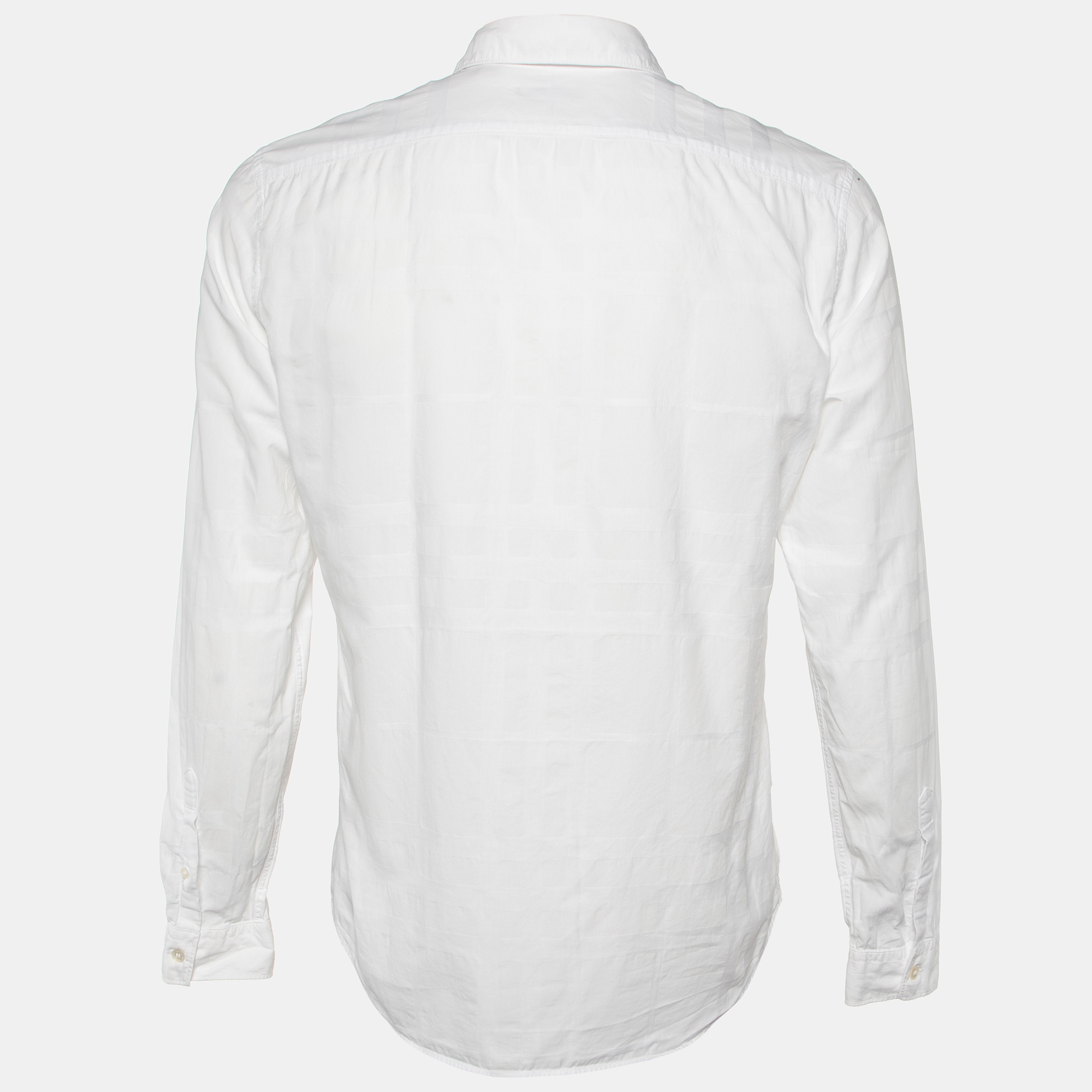 

Burberry Brit White Patterned Cotton Button Front Shirt