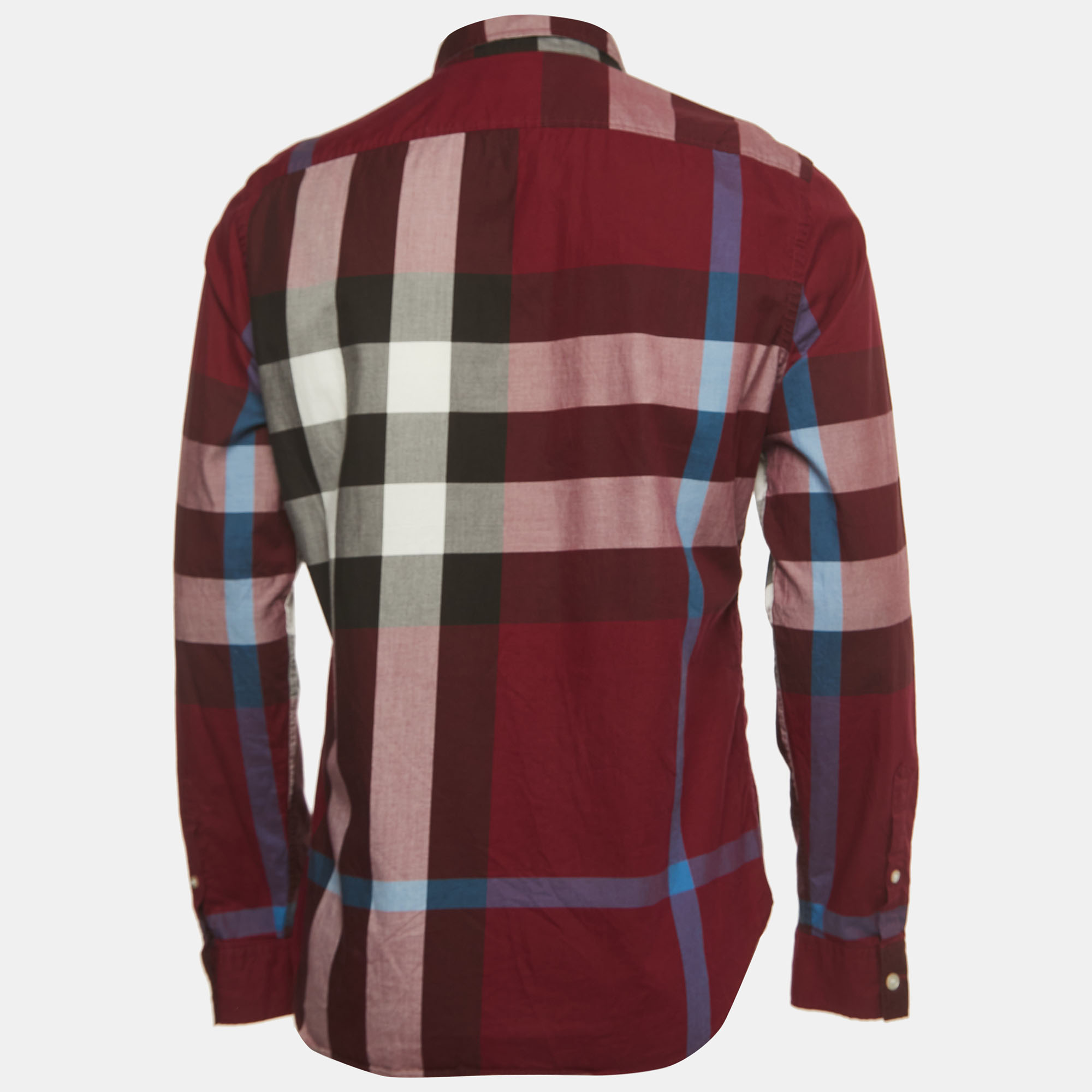 

Burberry Brit Multicolor Plaid Cotton Button Down Full Sleeve Shirt