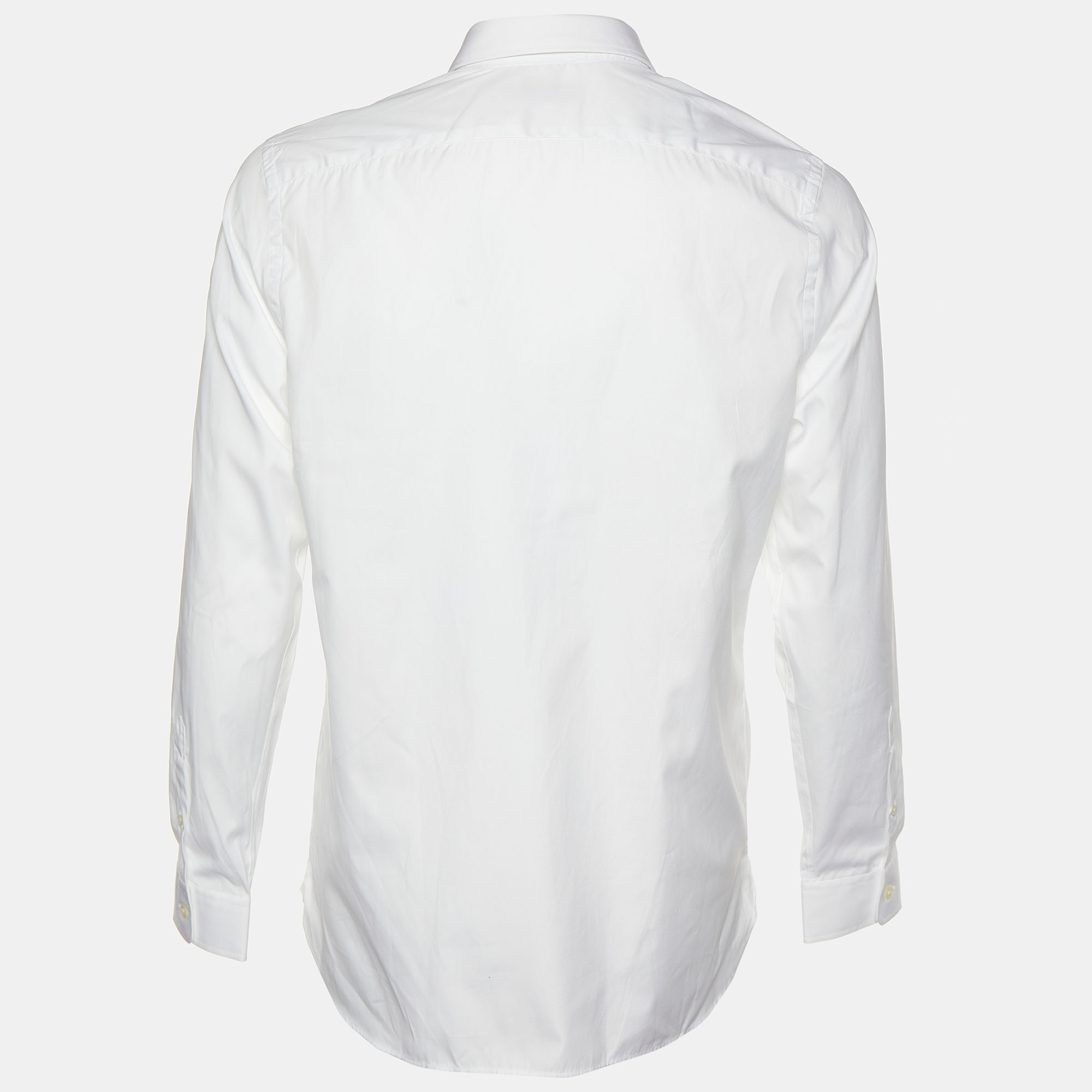 

Burberry White Cotton Button Front Treyforth Shirt