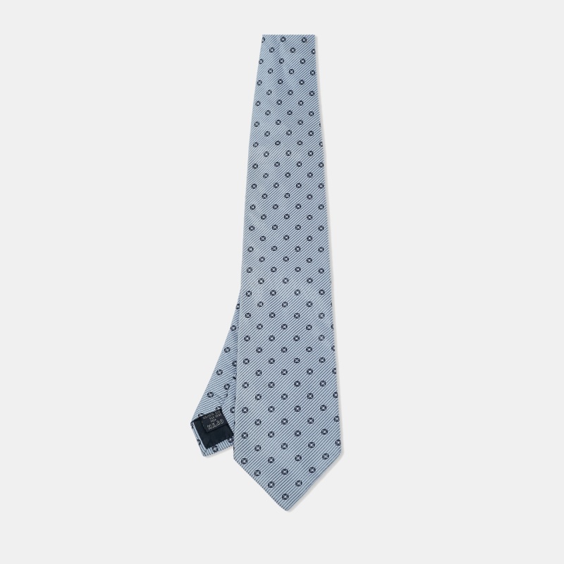

Burberry London Blue Jacquard Silk Traditional Tie