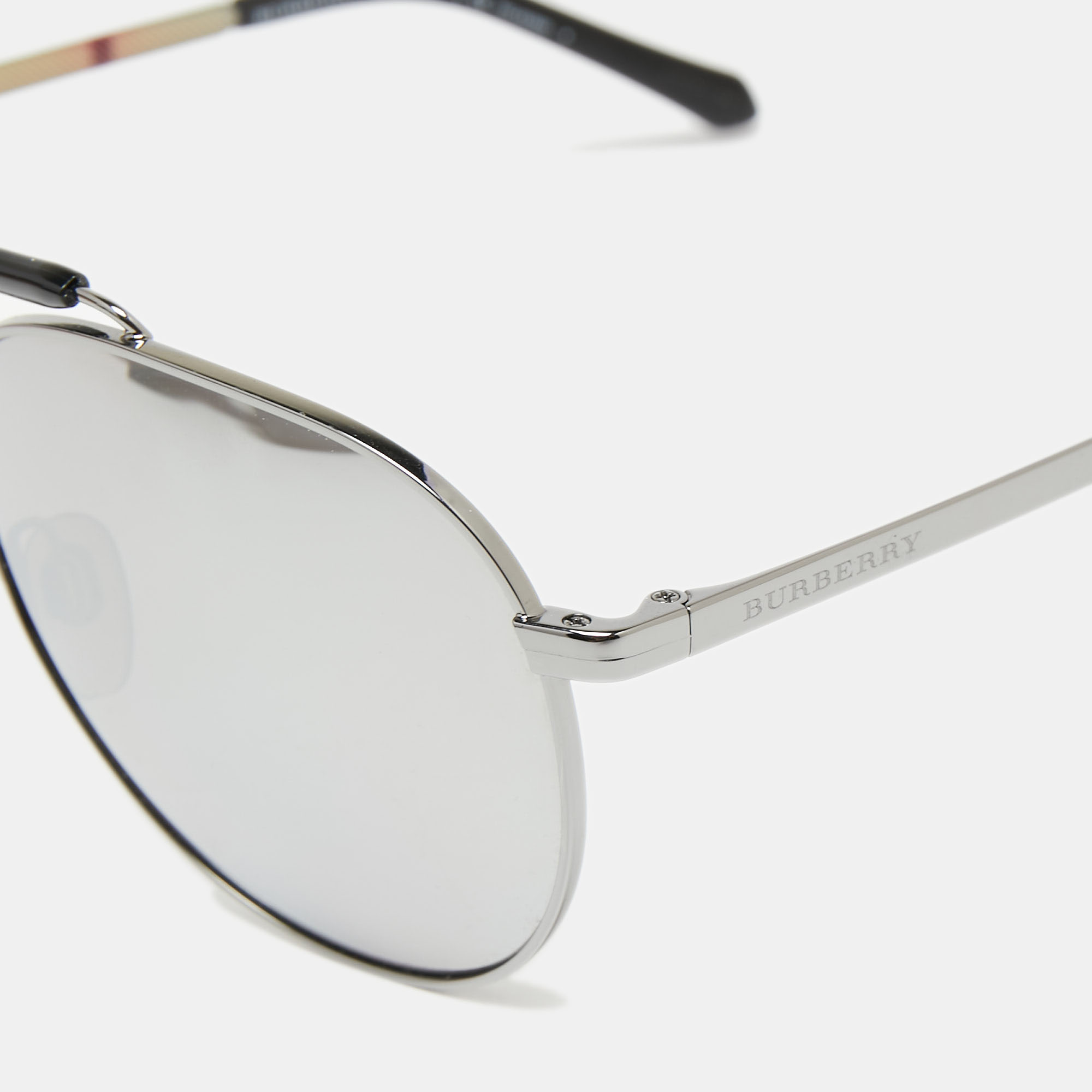 

Burberry Grey/Black Polarized Aviator Sunglasses