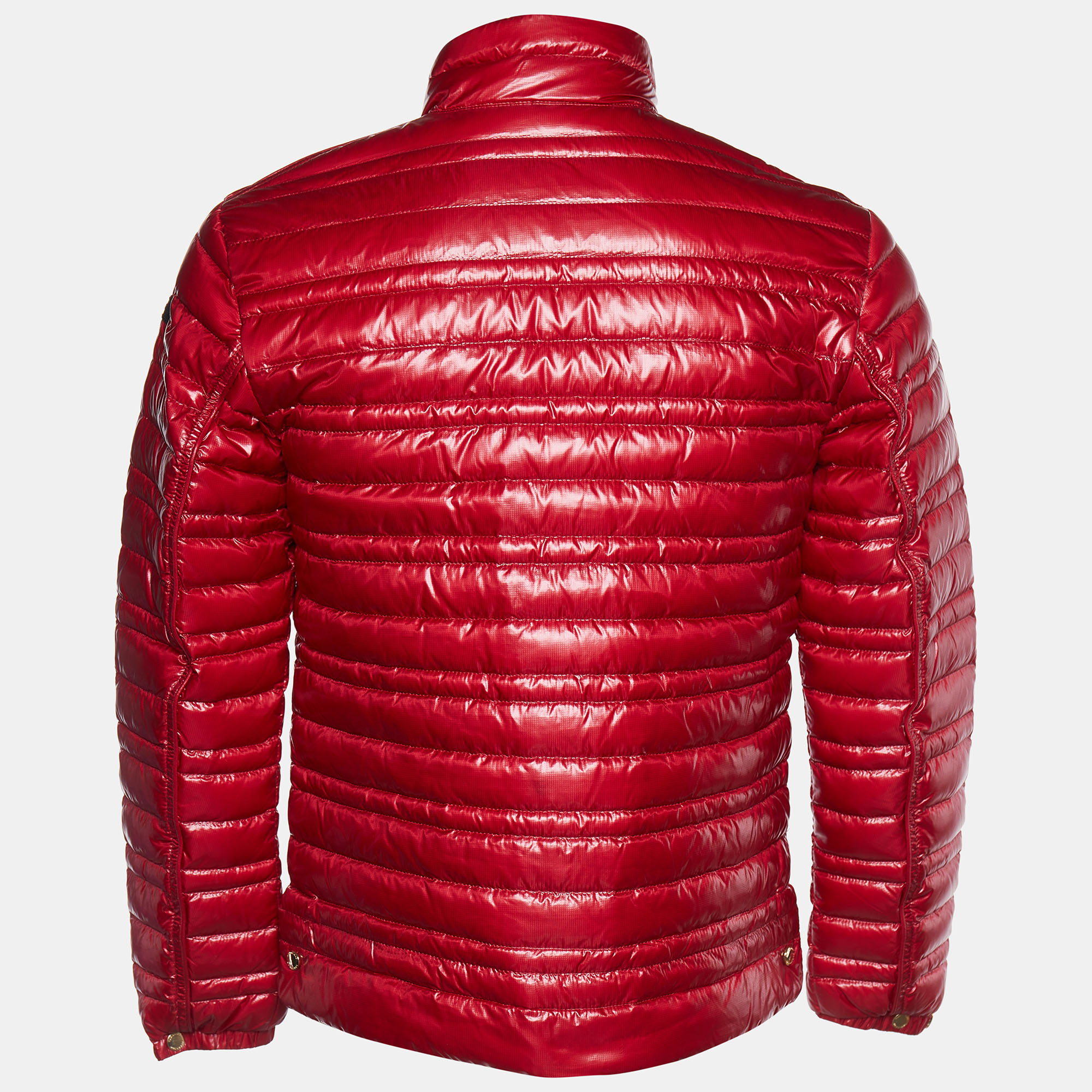 

Burberry Red Synthetic Quilted Torford Jacket