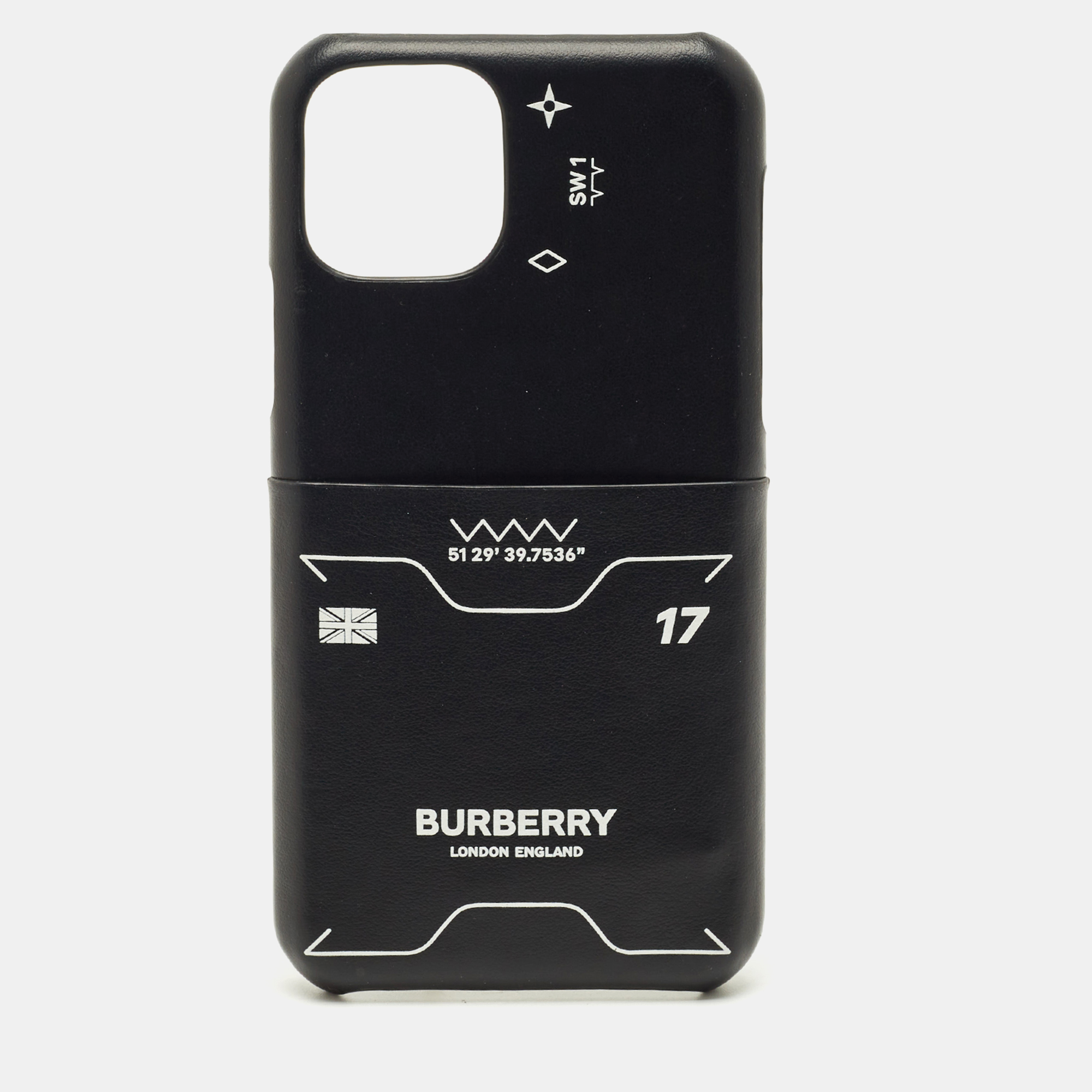 

Burberry Black Leather iPhone 11 Pro Case