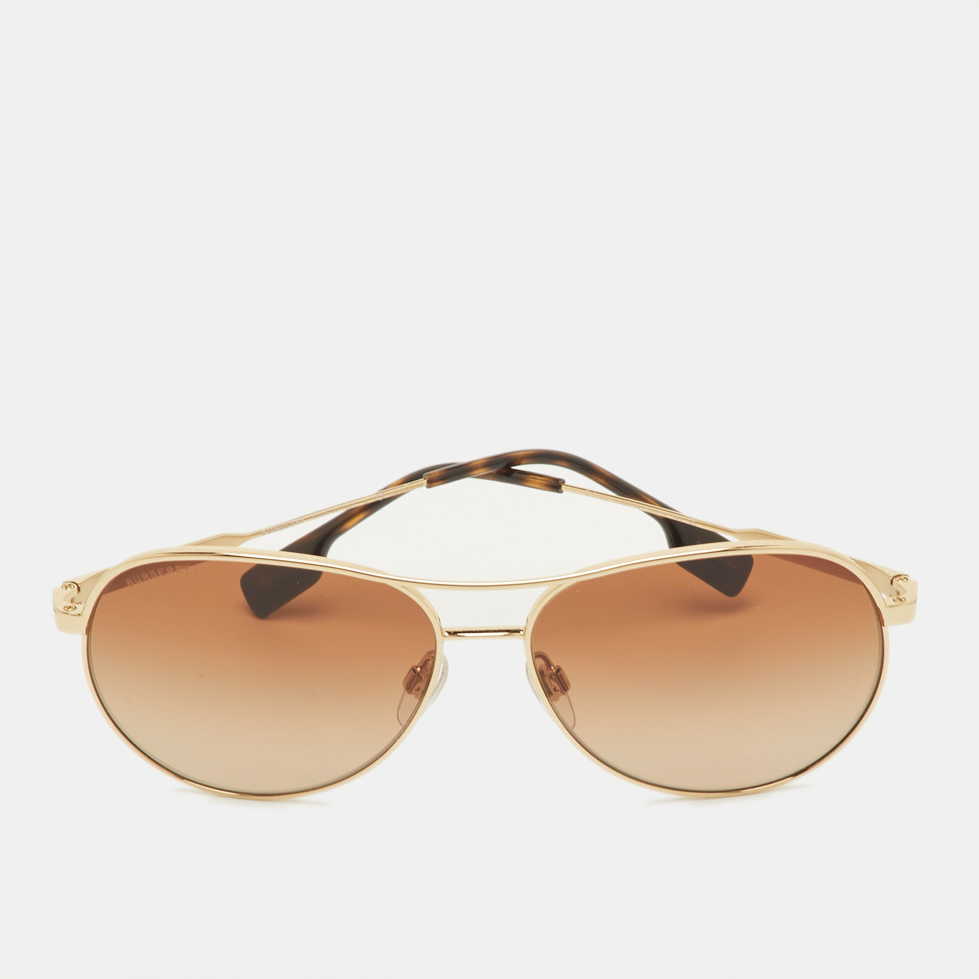 

Burberry Brown/Gold Tone Gradient B 3122 Aviator Sunglasses