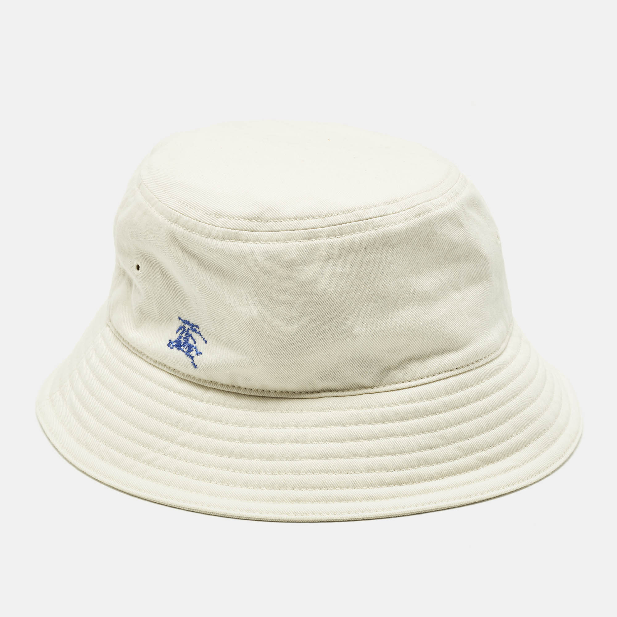 

Burberry Ivory EKD Sketch Cotton Bucket Hat L/59, Cream