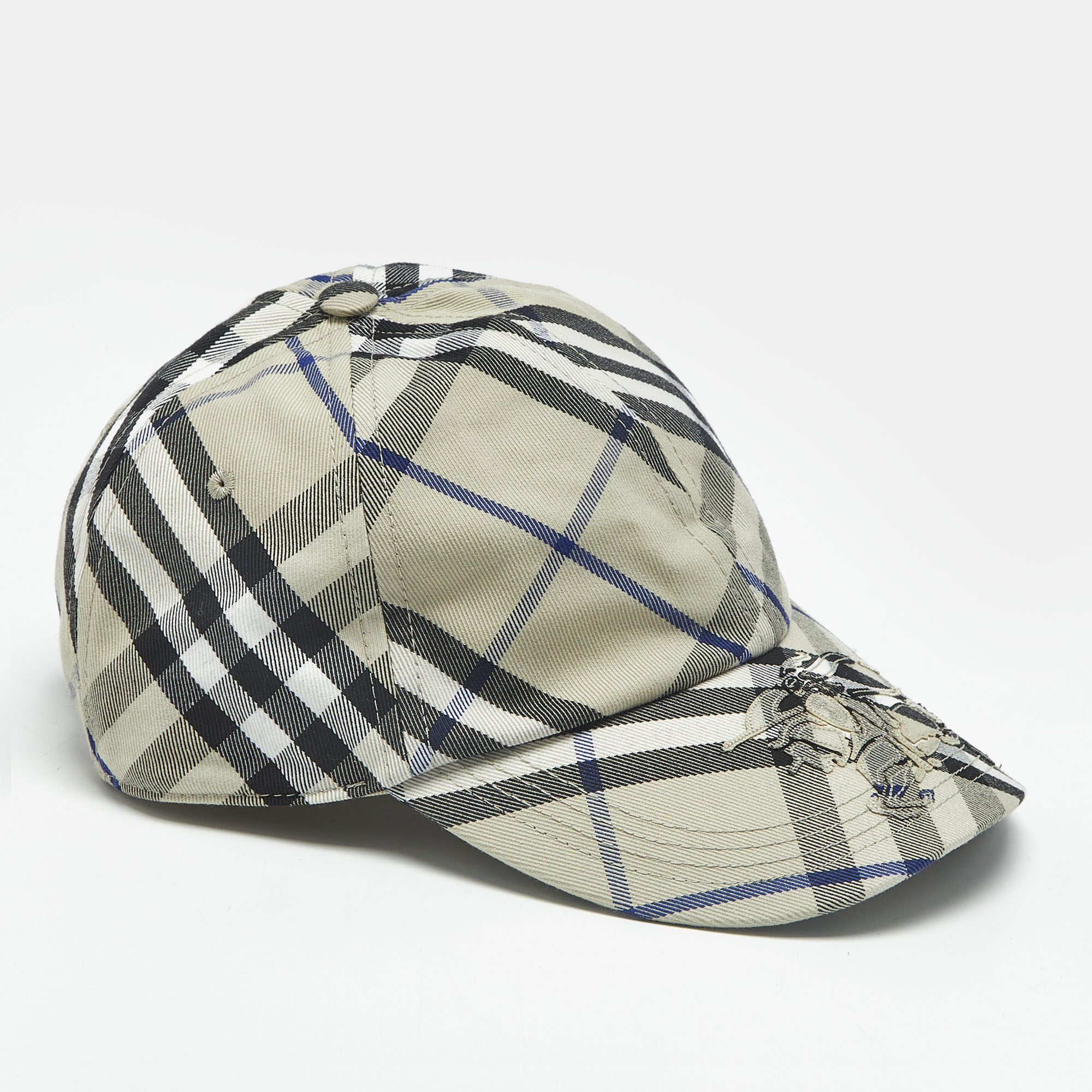 

Burberry Beige Bias Check Cotton Baseball Cap S