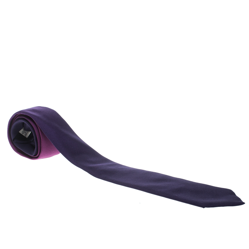 Bright Purple Silk Skinny Burberry | TLC