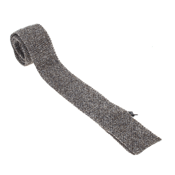 Burberry Grey Knitted Silk Tie