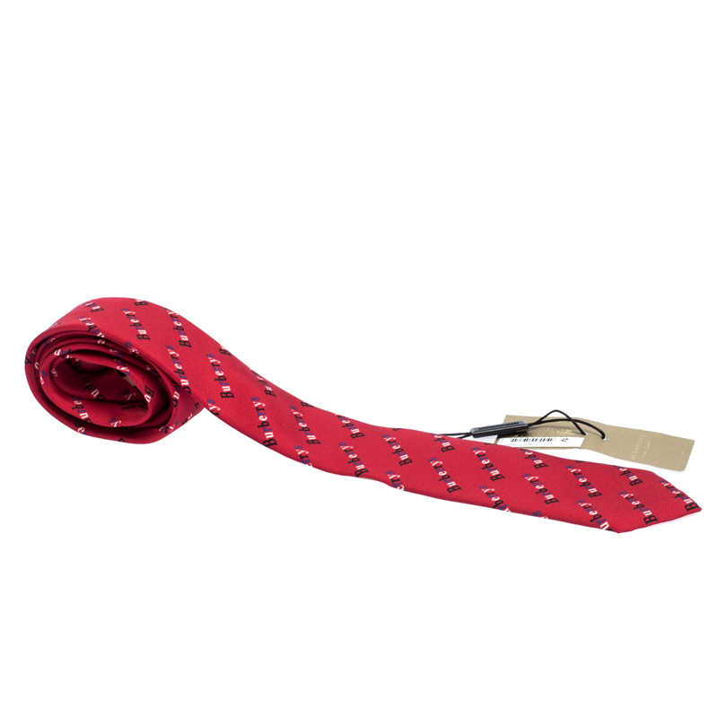 burberry red tie