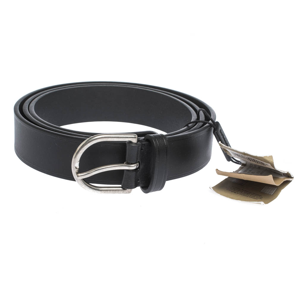 

Burberry Black Leather Alex Buckle Belt