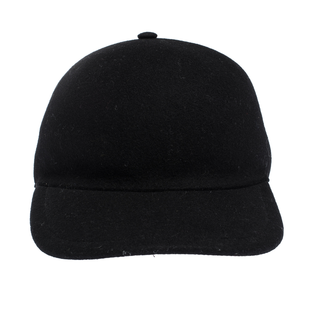 

Burberry Black Wool Moulded Baseball Cap