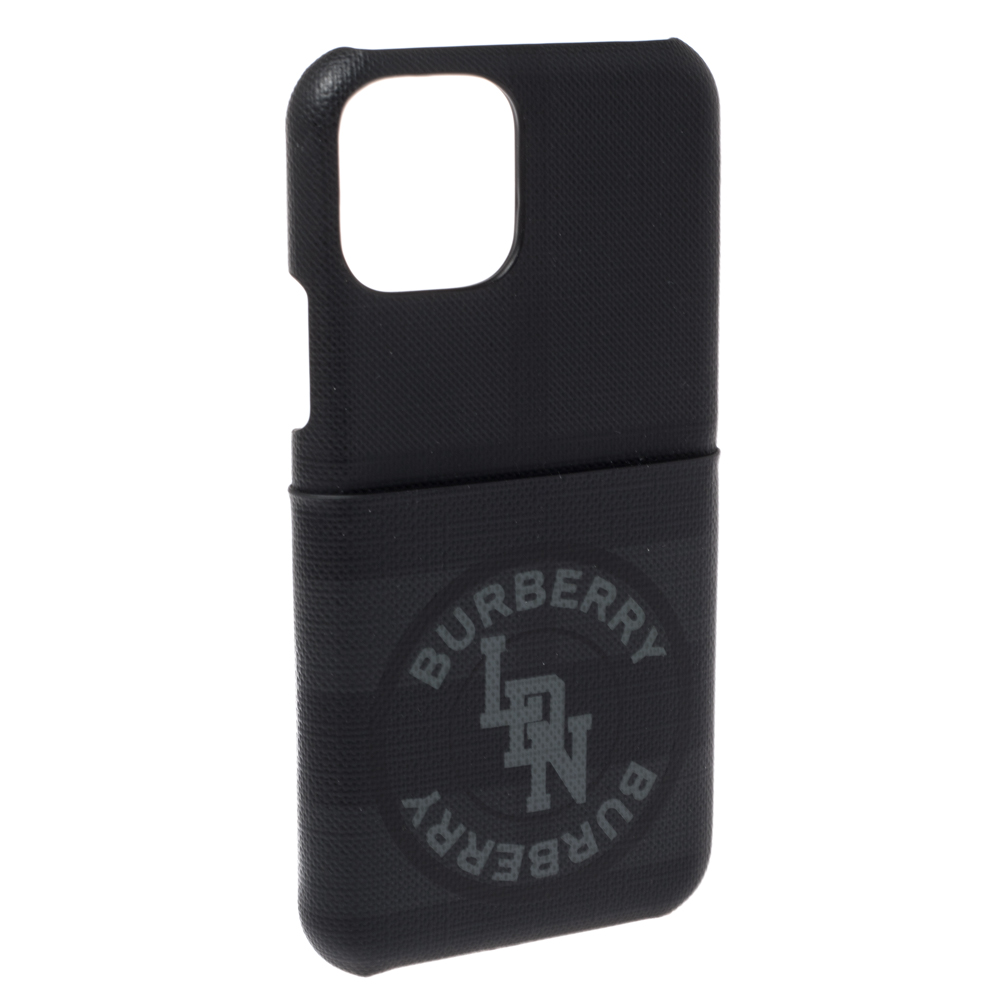 

Burberry Black Coated Canvas iPhone 11 Pro Case