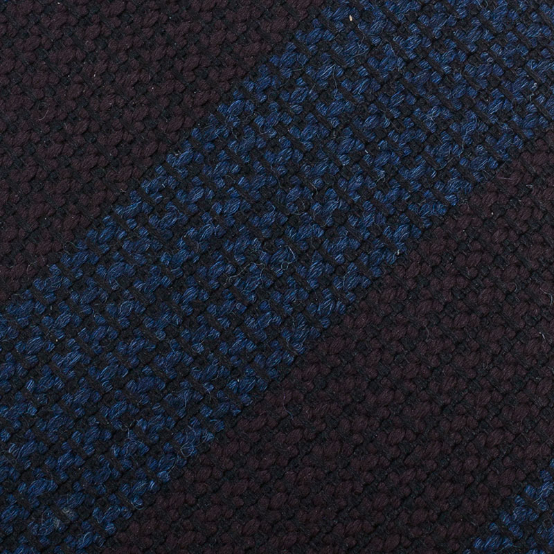 

Burberry Blue and Brown Striped Silk Tie