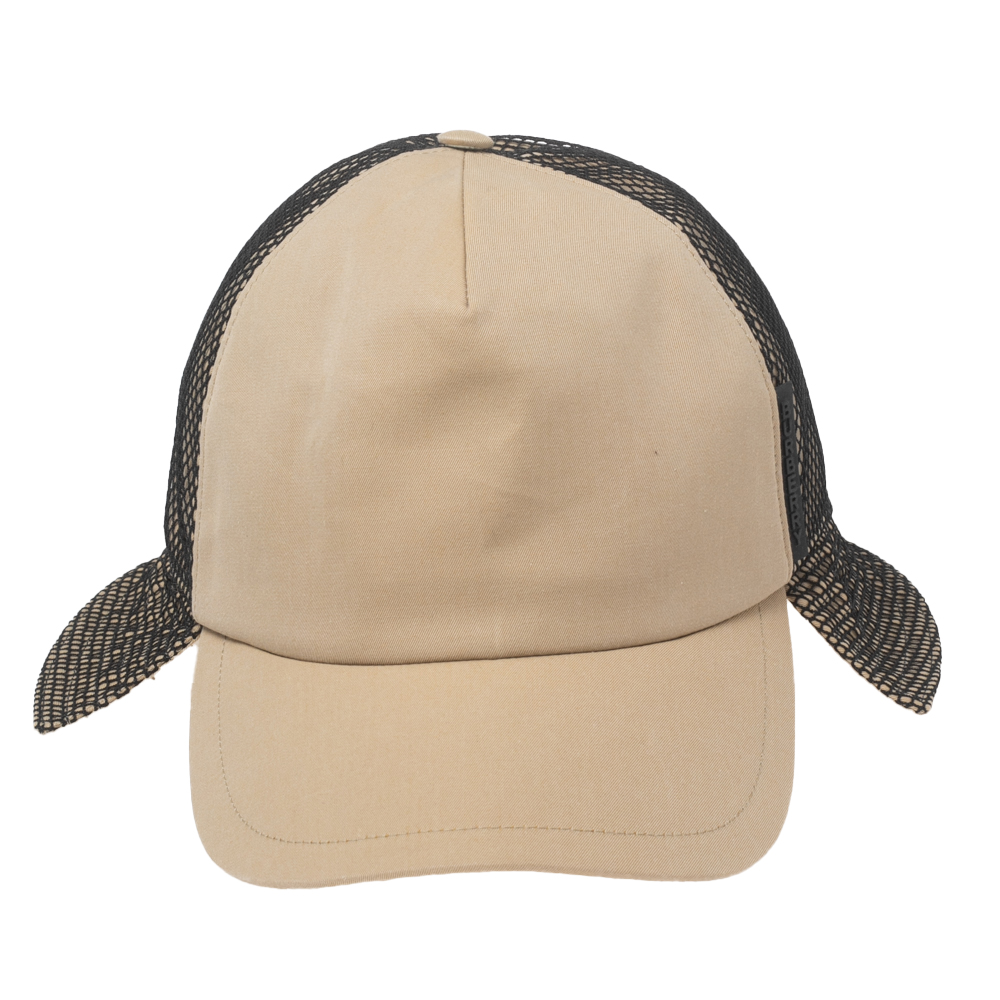 

Burberry Honey Brown Cotton Trucker Flap Hat, Beige