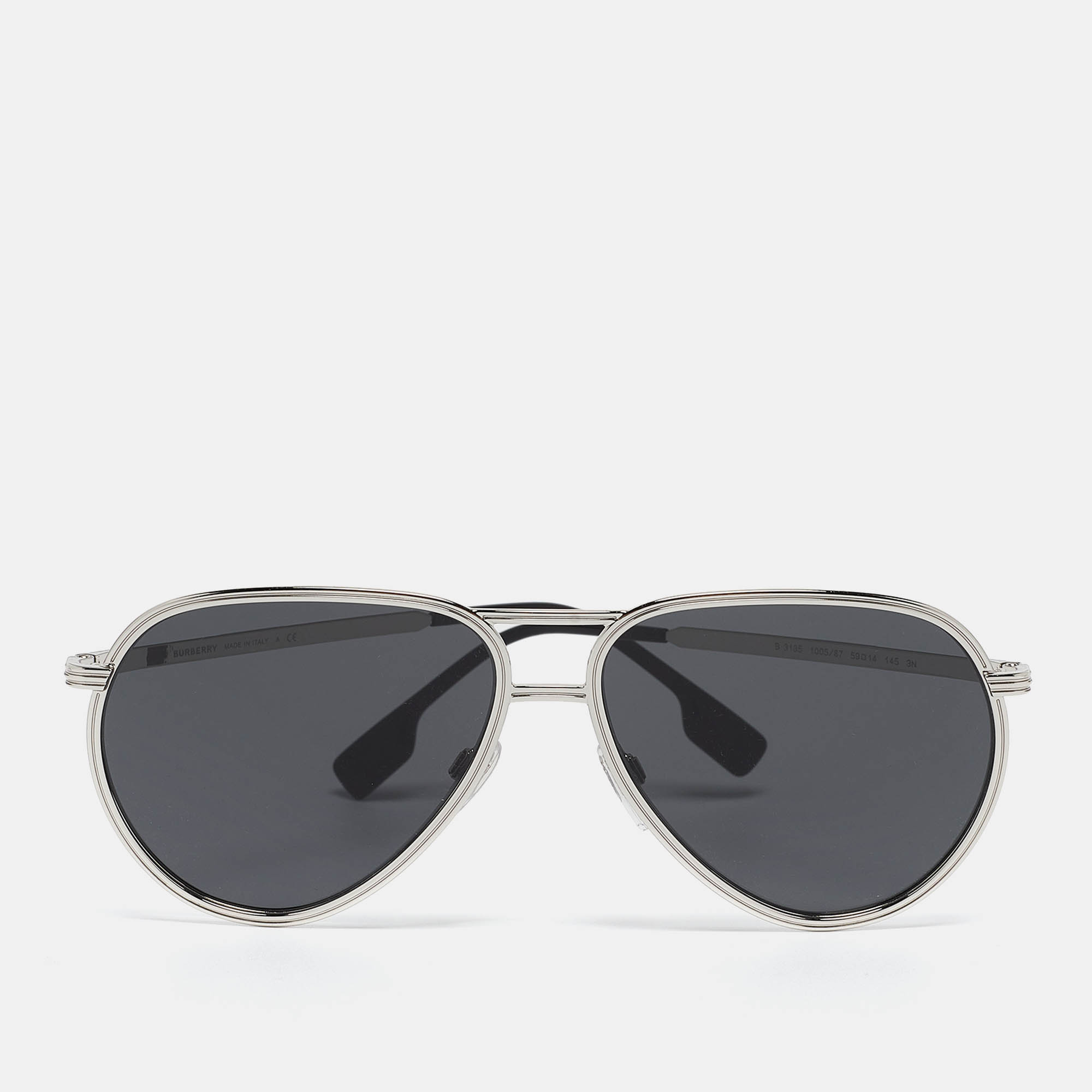 

Burberry Black/Silver B 3135 Scott Aviator Sunglasses