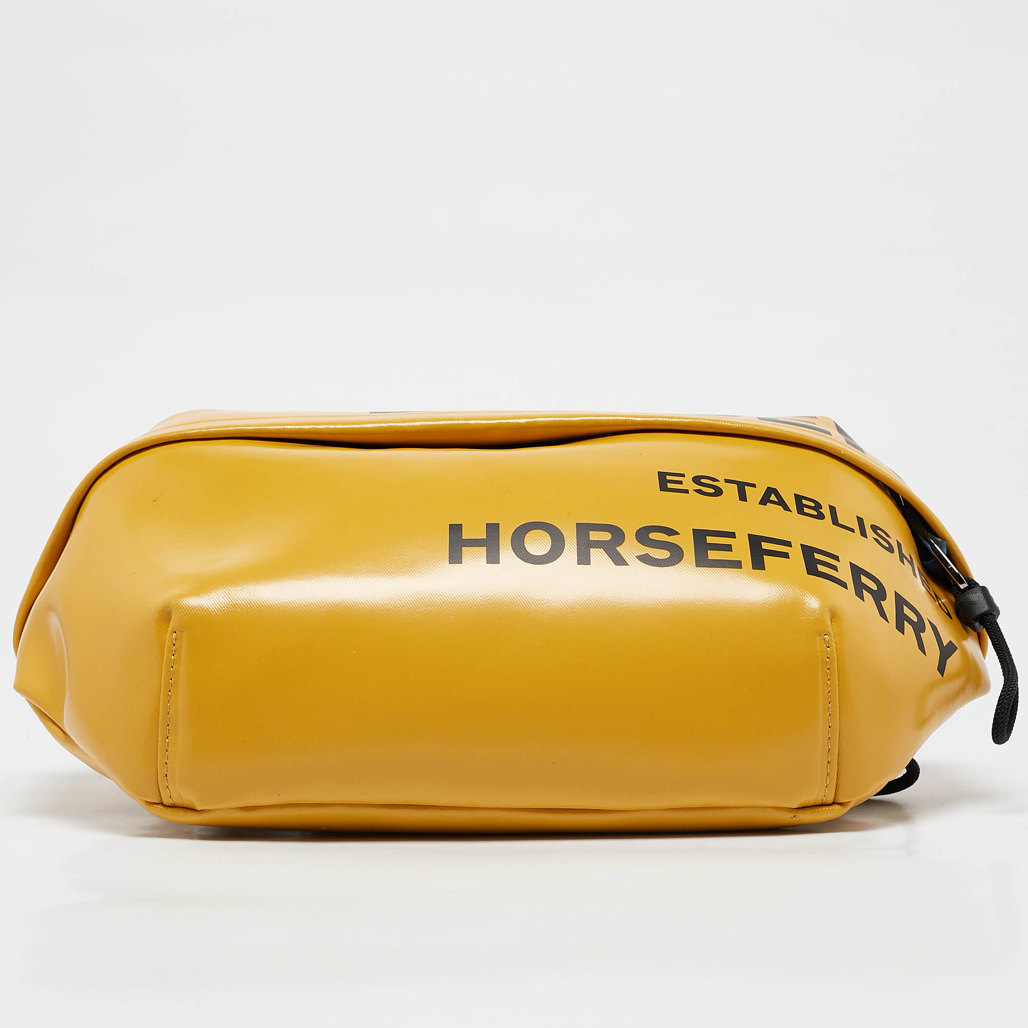 Burberry Yellow Coated Canvas Medium Sonny Bum Bag 7