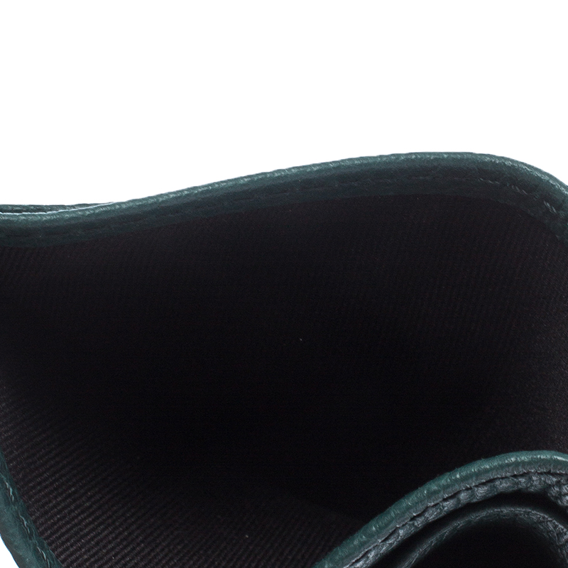 

Burberry Green Leather Card Holder